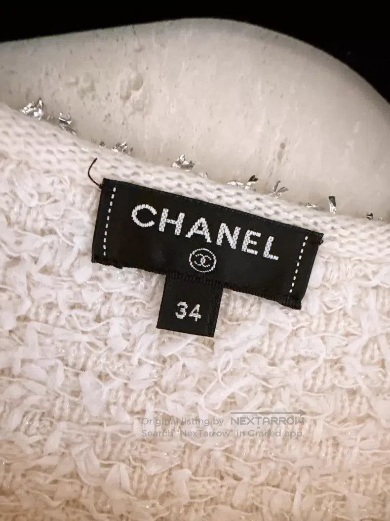 Chanel Chanel Waterfall Series Pink and White Gradient Heavy Indu Size XXS / US 00 / IT 34 - 7 Thumbnail