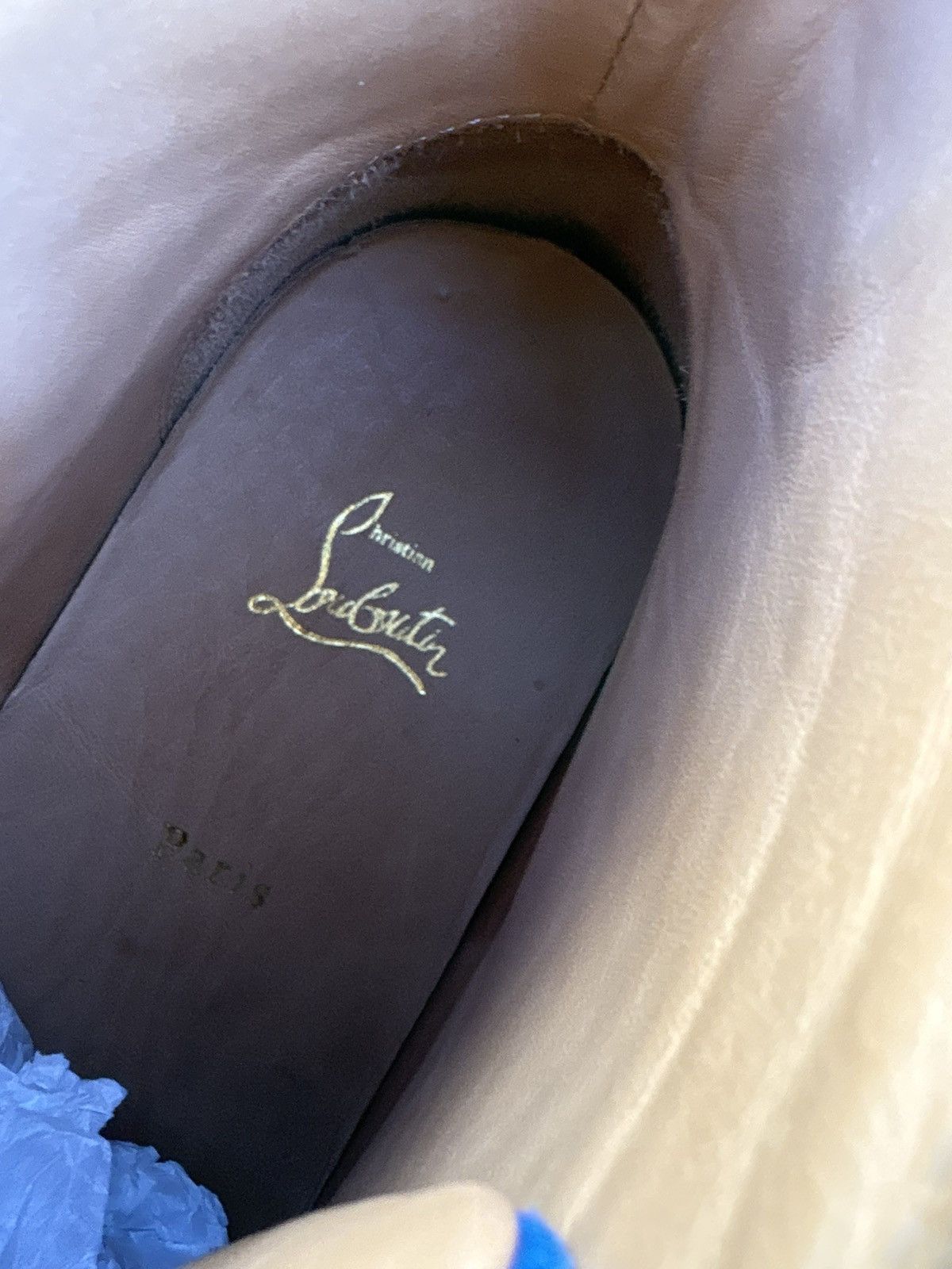 Christian Louboutin Christian Louboutin Louis Flat Suede Spikes 'Cycle' Blue Size US 10.5 / EU 43-44 - 6 Thumbnail