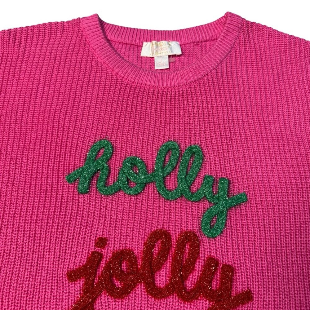 Other Jingle Belles by Kim Gravel Merry Messages Shaker Knit Pink Size S / US 4 / IT 40 - 4 Thumbnail