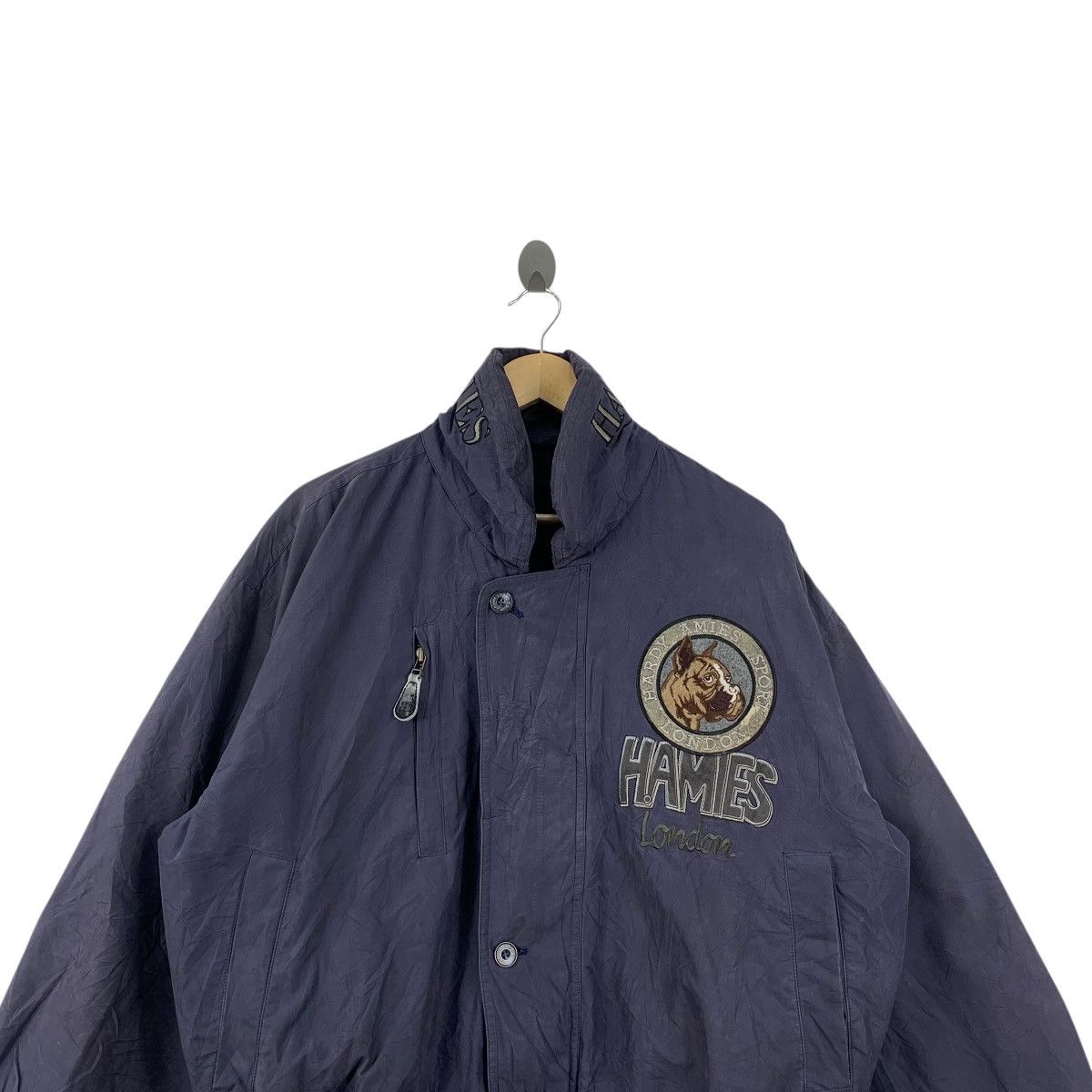 Hardy Amies Vintage HARDY AMIES LONDON Bulldog Bomber Jacket Puffer Size L / US 10 / IT 46 - 2 Thumbnail