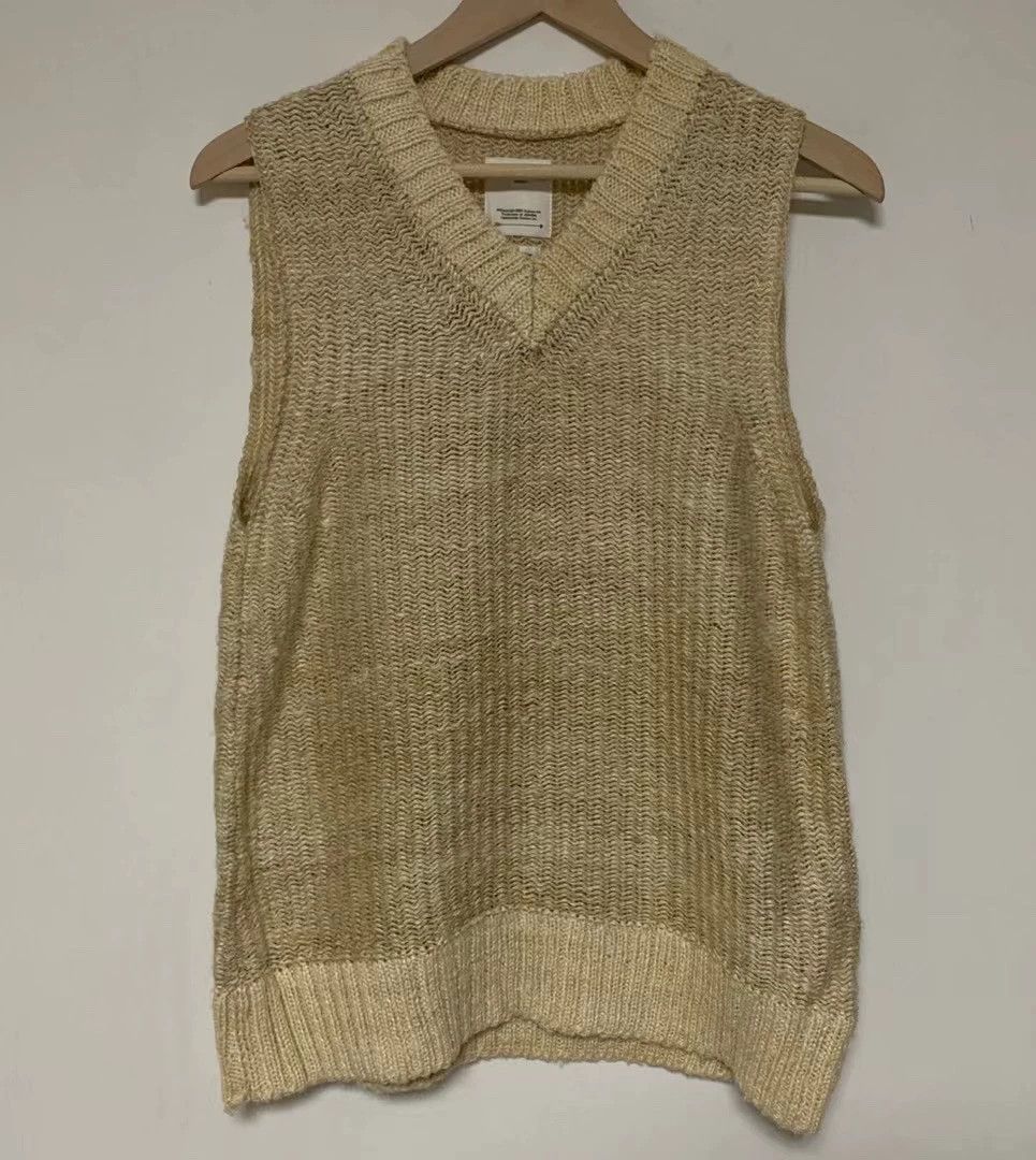 Visvim VISVIM 20ss tussar slik v-neck vest���s/l��� Size US S / EU 44-46 / 1 - 1 Thumbnail