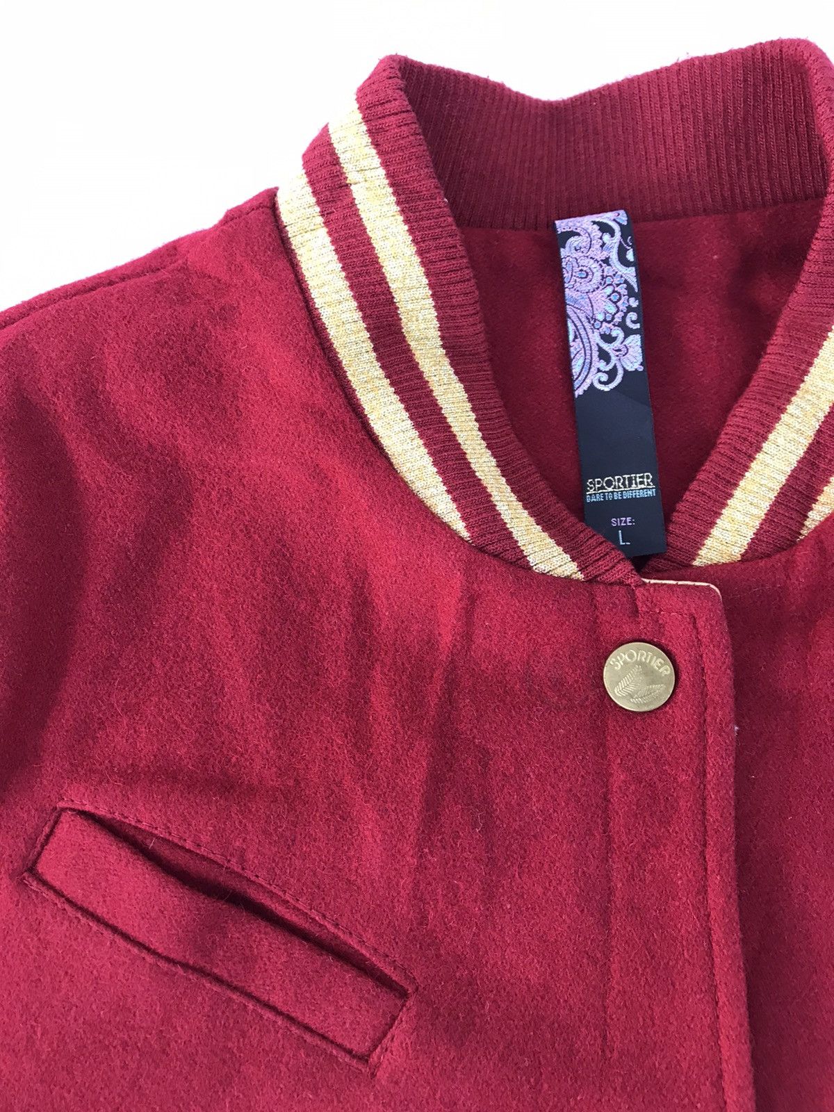 Japanese Brand 90s Sportier Dare To Be Different Jacket Leather Sleeve Size US M / EU 48-50 / 2 - 4 Thumbnail