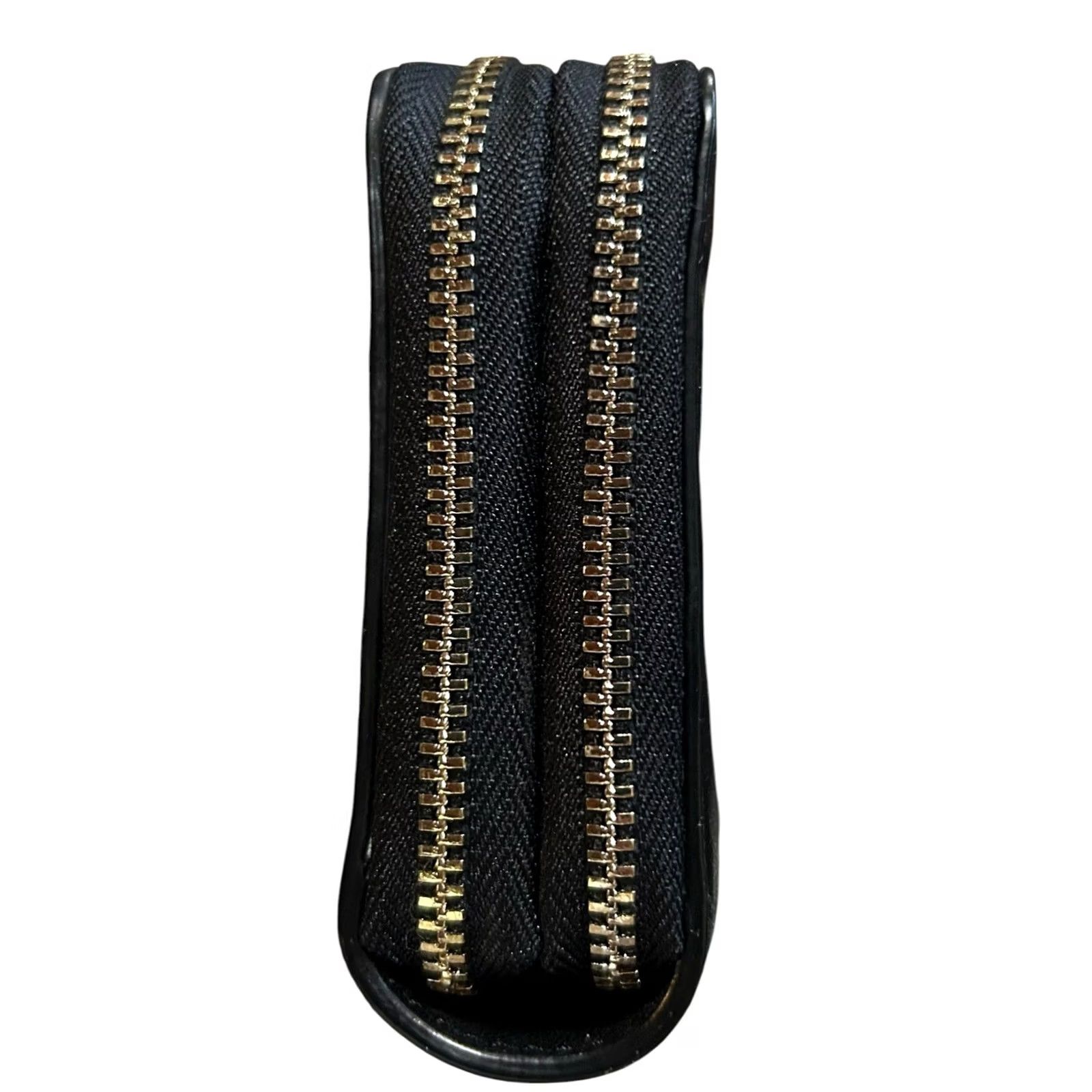 DKNY DKNY WALLET SHINY LEATHER WRISTLET BLACK WOMEN'S ONE SIZE Size ONE SIZE - 7 Thumbnail