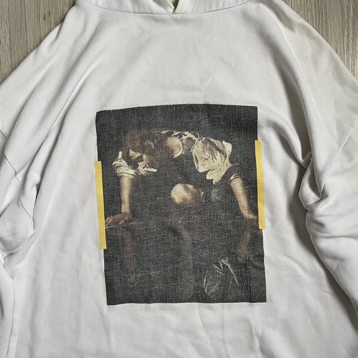 Off-White Off White Cut Off Caravaggio Hoodie Size US M / EU 48-50 / 2 - 7 Thumbnail