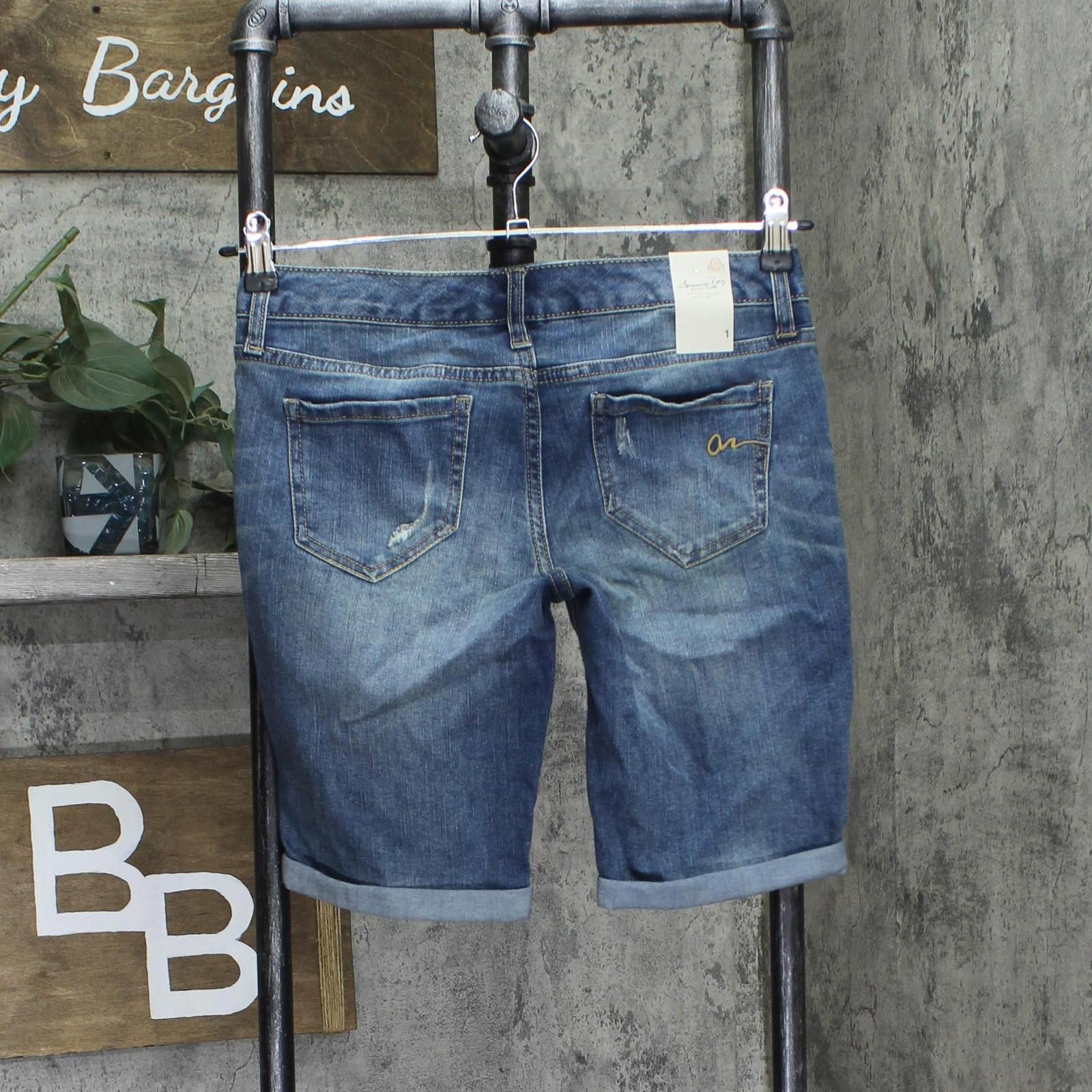 American Rag Nwt American Rag Denim Rolled Bermuda Shorts 2617134 Blue 1 Size 30" / US 8 / IT 44 - 2 Thumbnail