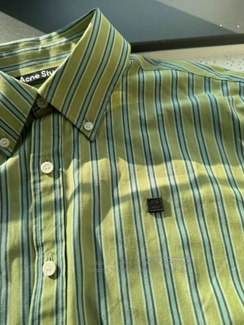 Acne Studios Acne Studios Long Sleeve Shirt, Green Size US XS / EU 42 / 0 - 2 Thumbnail