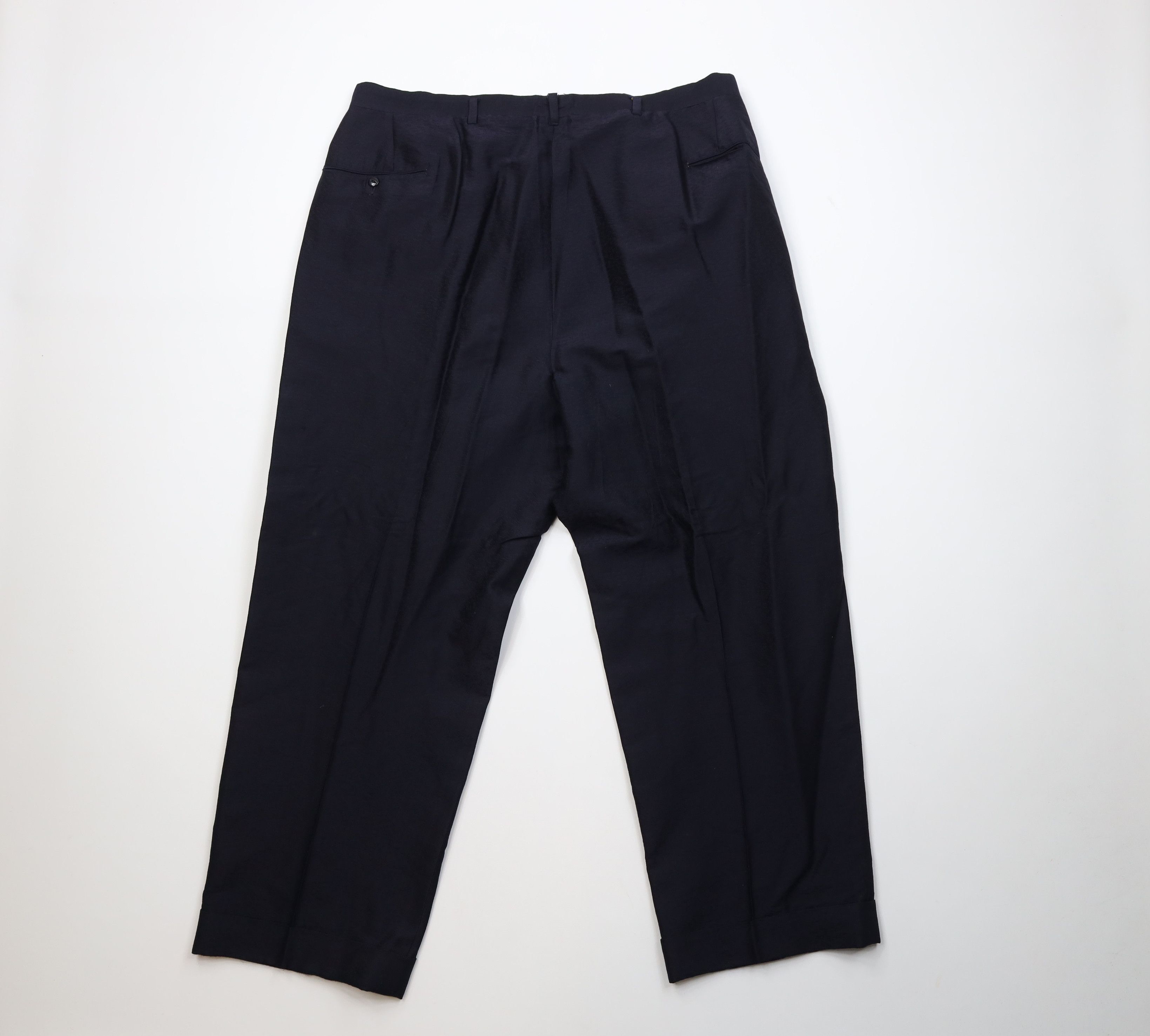 Vintage Vintage 50s Streetwear Rayon Gabardine Wide Leg Pants USA Size US 40 / EU 56 - 11 Thumbnail
