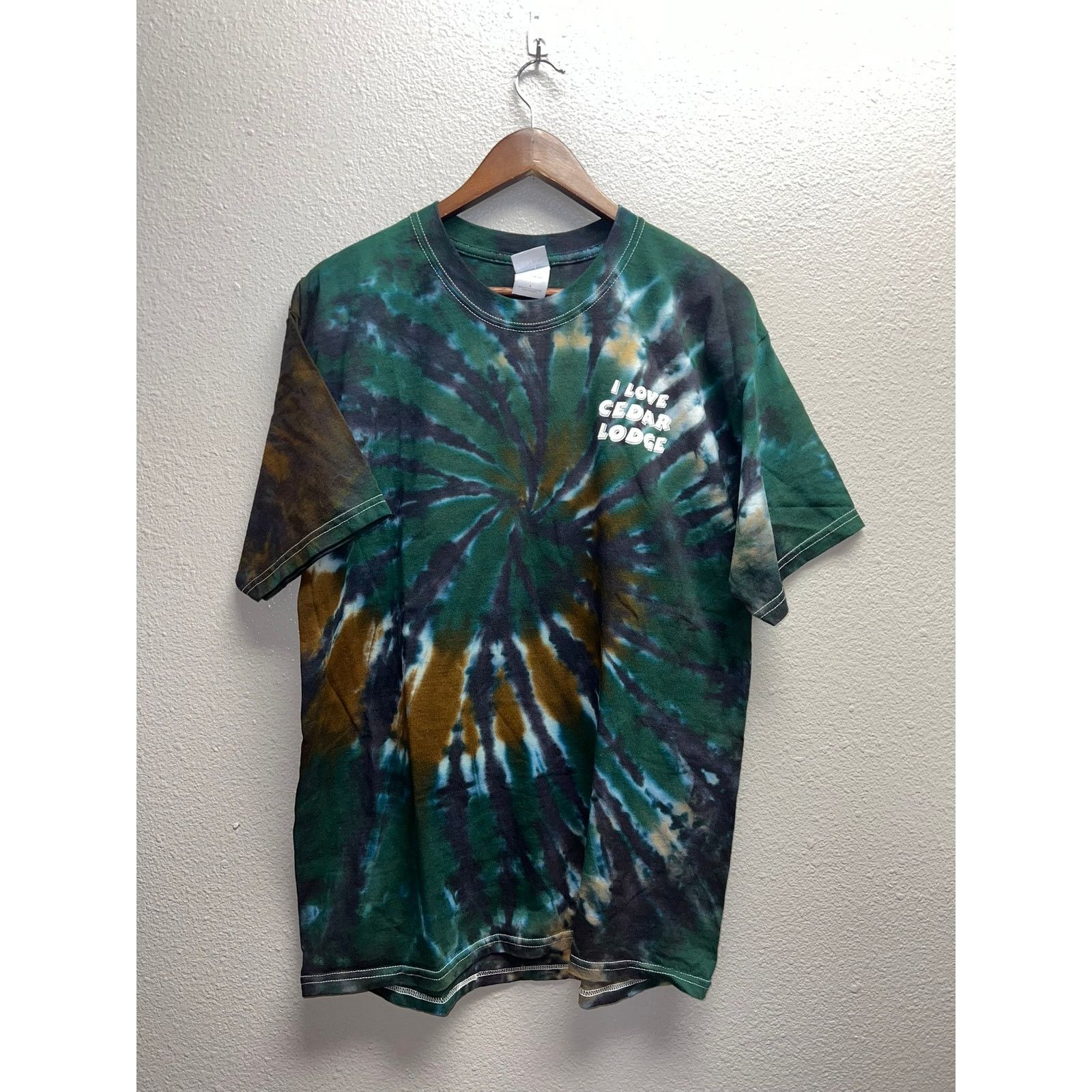 Vintage Vintage Cedar Lodge Shirt Ladysmith Peace Love Tie Dye 90s L Size US L / EU 52-54 / 3 - 2 Thumbnail