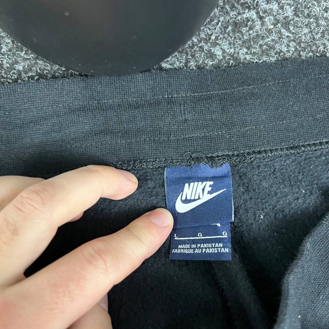 Nike × Vintage Nike Flare Sweatpants Black Parachute Mini Swoosh Y2k Style Size US 34 / EU 50 - 6 Thumbnail