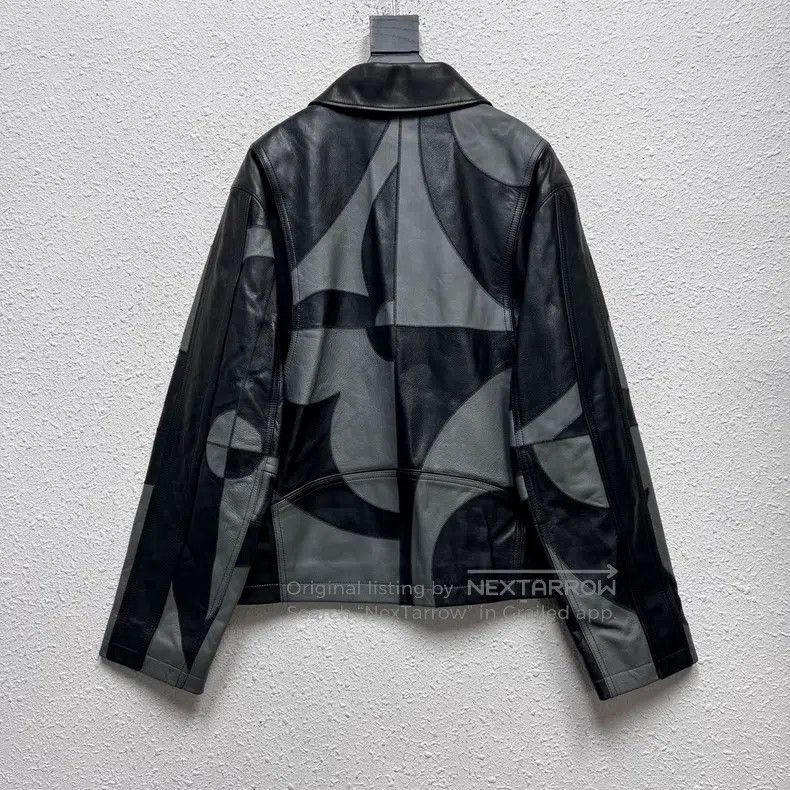 Louis Vuitton Louis Vuitton Three-Flower Logo Leather Jacket Size US L / EU 52-54 / 3 - 2 Thumbnail
