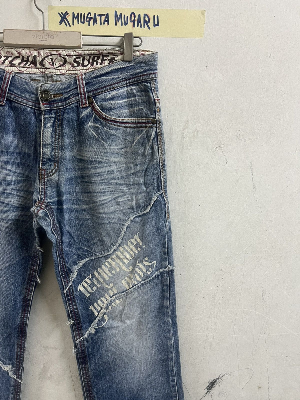 Designer × Japanese Brand × Vintage VINTAGE Y2K GOTCHA DISTRESSED DENIM PANT Size US 32 / EU 48 - 2 Thumbnail