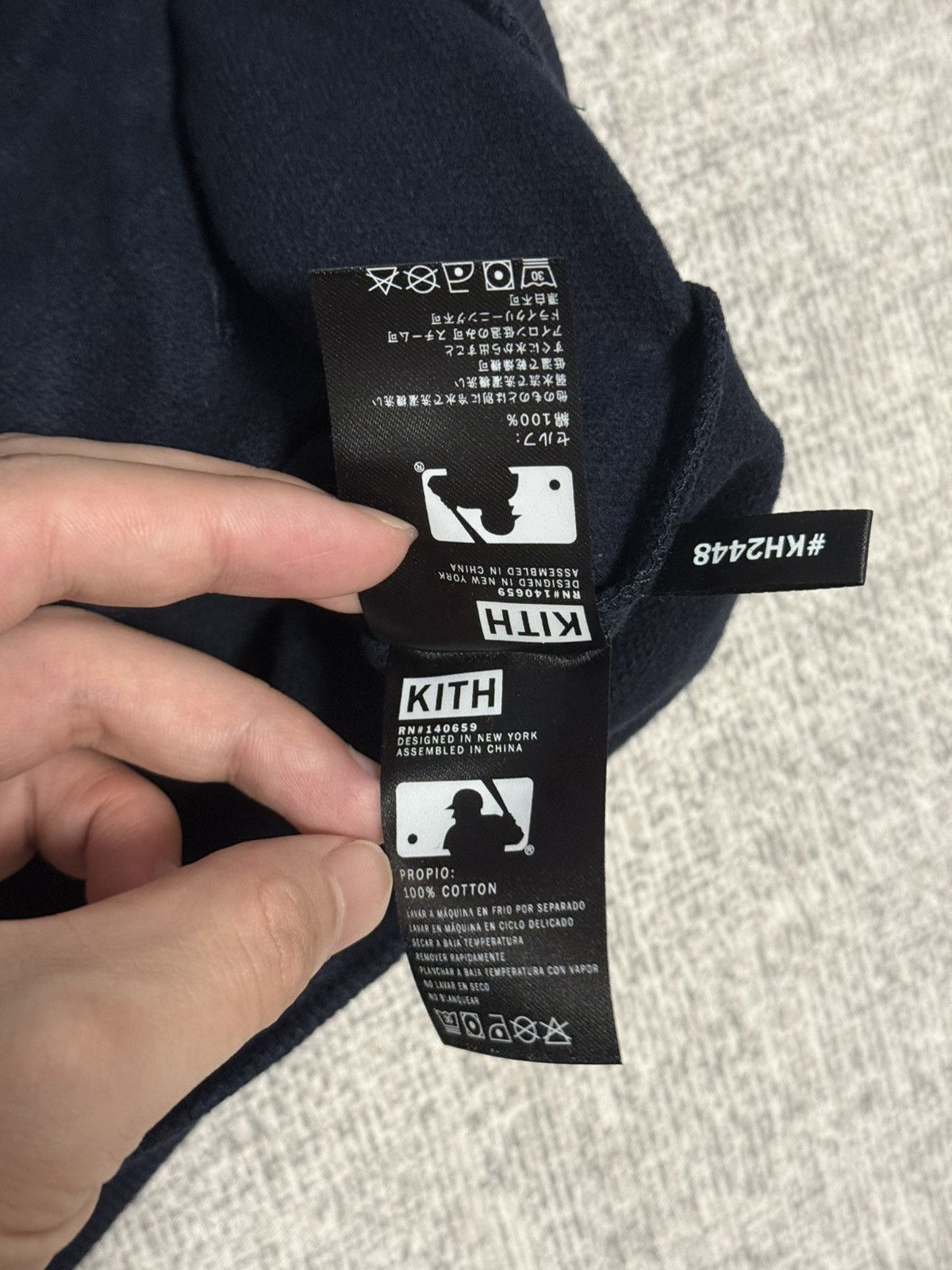 Kith × New York Yankees Kith for Major league baseball yankees box logo hoodie navy Size US M / EU 48-50 / 2 - 7 Thumbnail