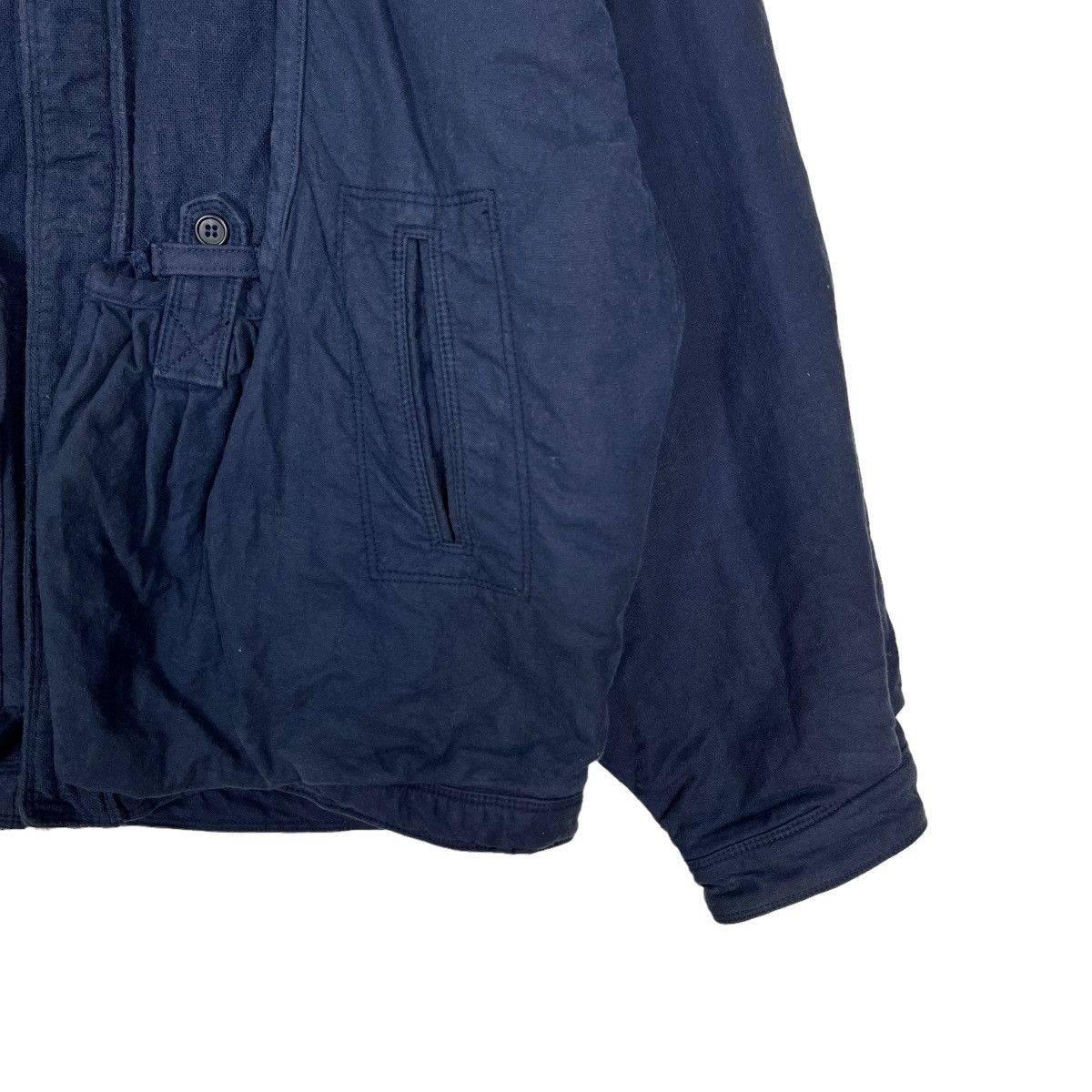 Issey Miyake RARE VINTAGE 80s GA-Z STYLE BLUE WAY CRONICAL BOMBER JACKET Size US L / EU 52-54 / 3 - 5 Thumbnail