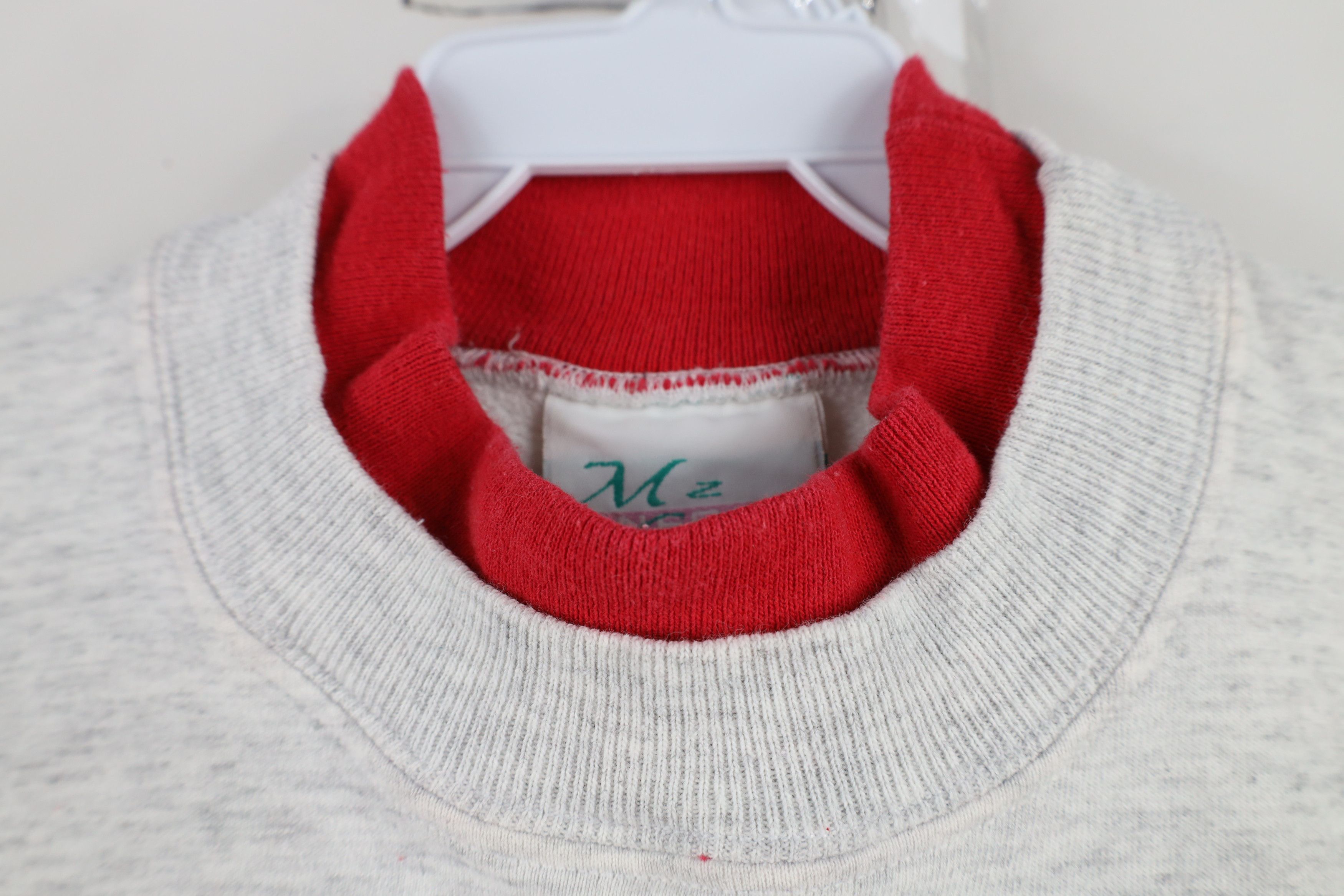 Vintage Vintage 90s Streetwear Christmas Santa Mock Neck Sweatshirt Size XL / US 12-14 / IT 48-50 - 6 Thumbnail