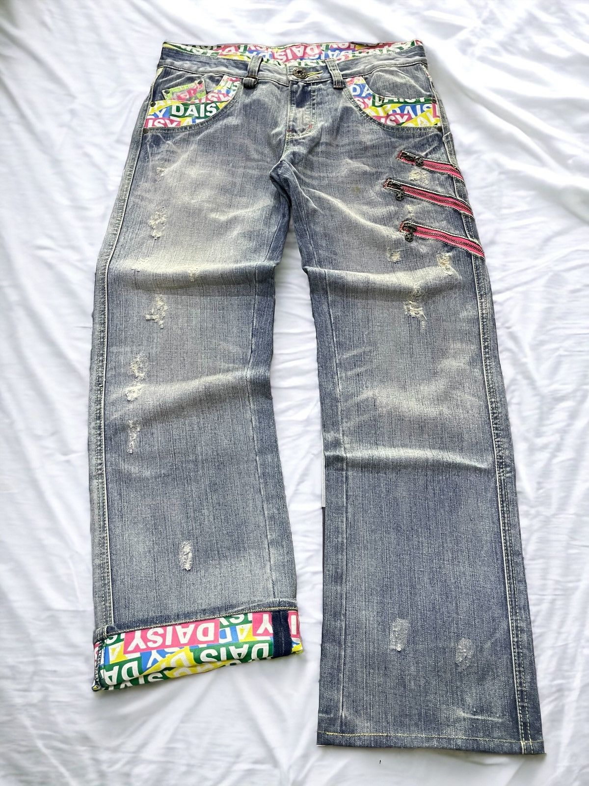 Hysteric Glamour × Japanese Brand Daisy Japan Funky Printed Zipper Man Jeans Size US 32 / EU 48 - 1 Thumbnail
