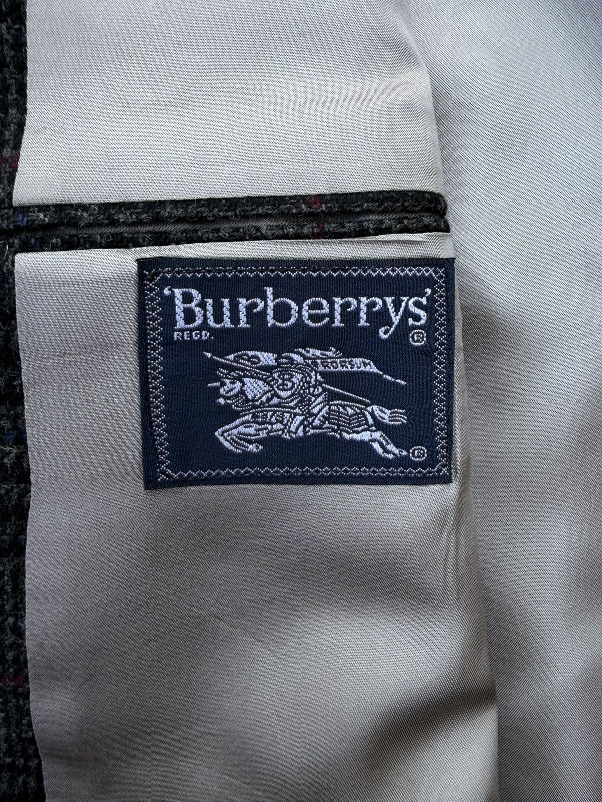 Burberry Burberrys 1980s–90s Pure Wool Glen Plaid Sport Coat Blazer Size 46R - 4 Thumbnail