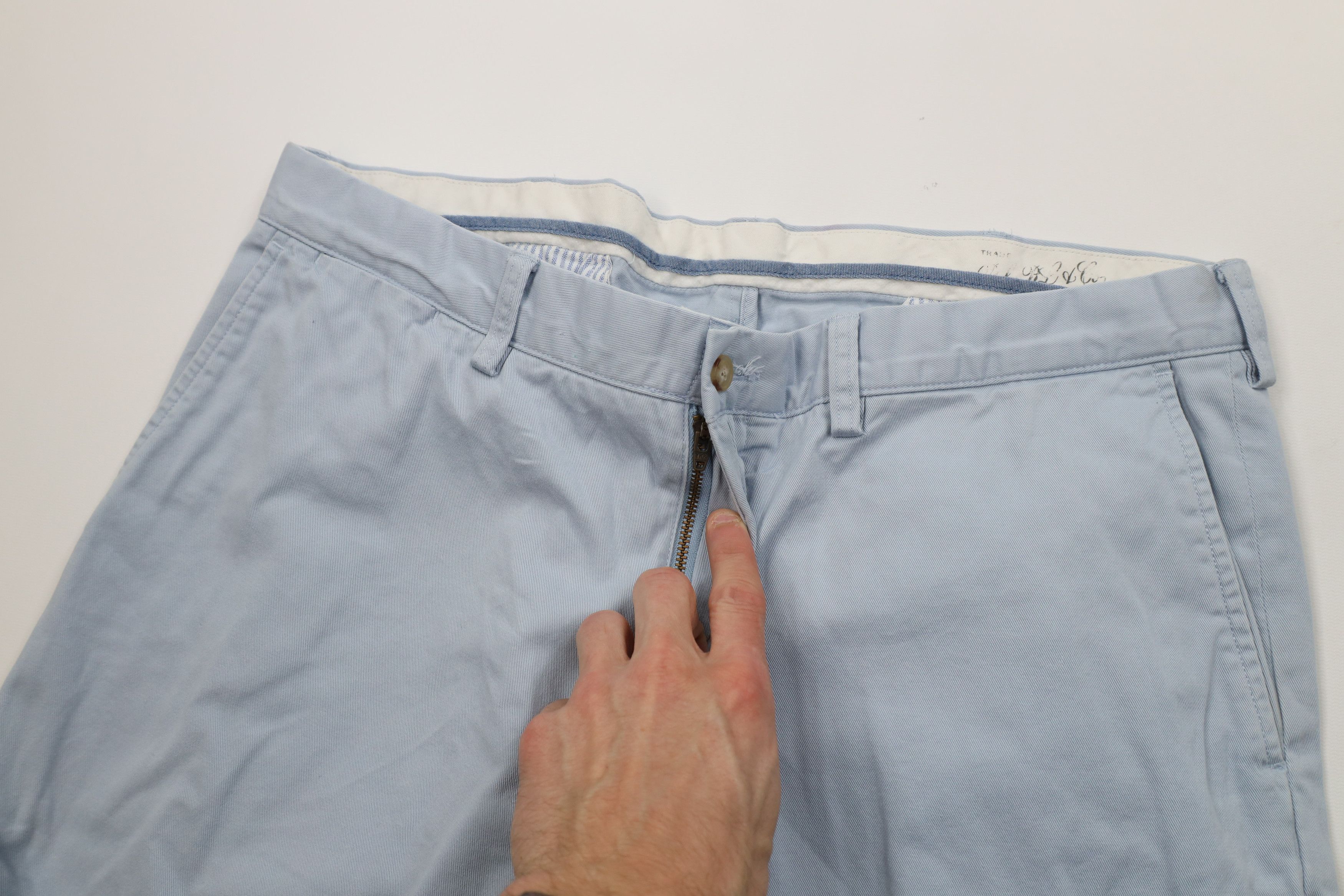 Polo Ralph Lauren Vintage 90s Ralph Lauren Straight Leg Chino Pants Blue Size US 38 / EU 54 - 7 Thumbnail