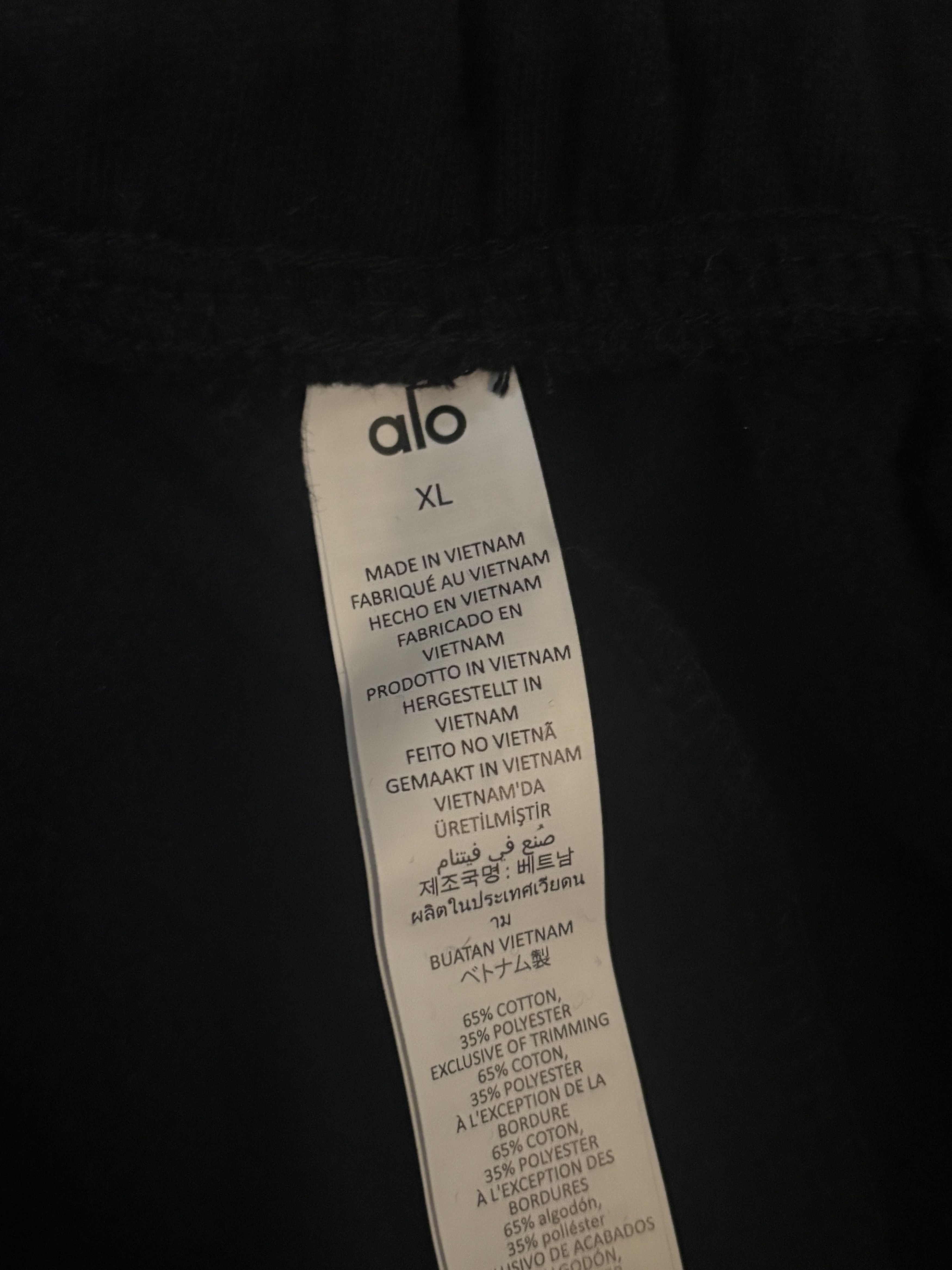 Alo Alo Black Sweatpants Size US 32 / EU 48 - 3 Thumbnail
