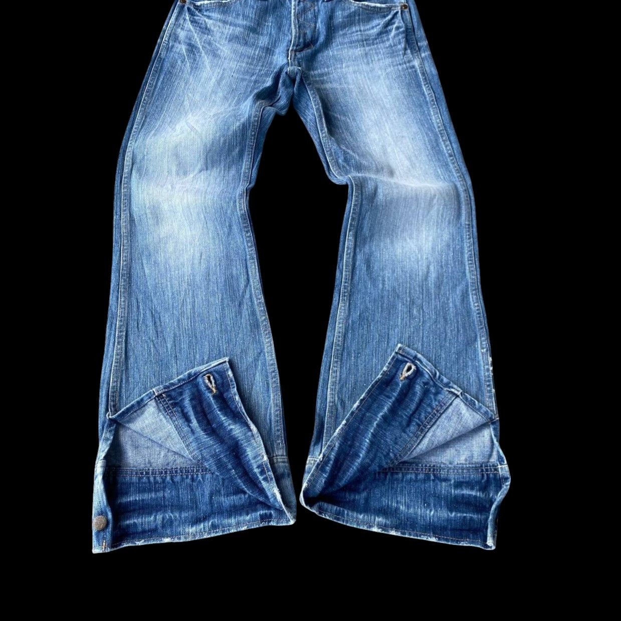 Lee RARE Vintage Lee Riders Button Slit Flare Jean-70s/80s Style Size US 29 - 1 Thumbnail