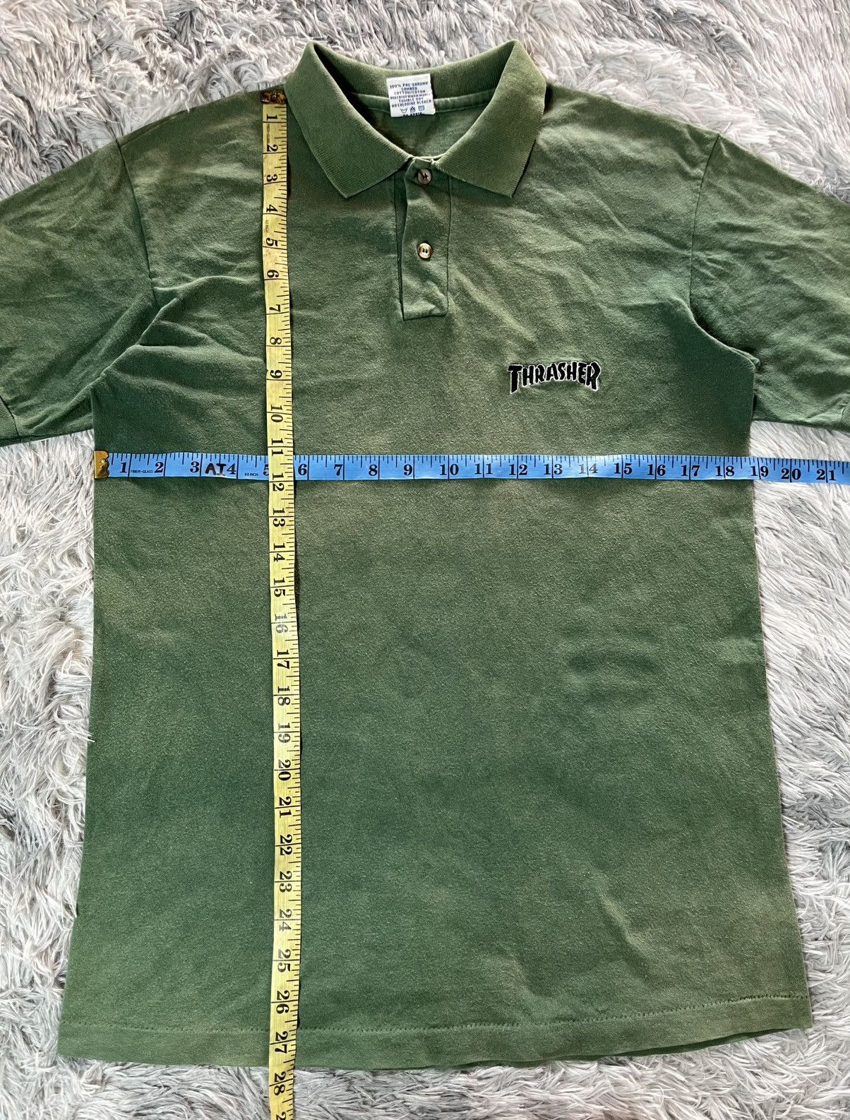 Thrasher Vintage Thrasher polos sun faded single stitch Size US M / EU 48-50 / 2 - 8 Thumbnail