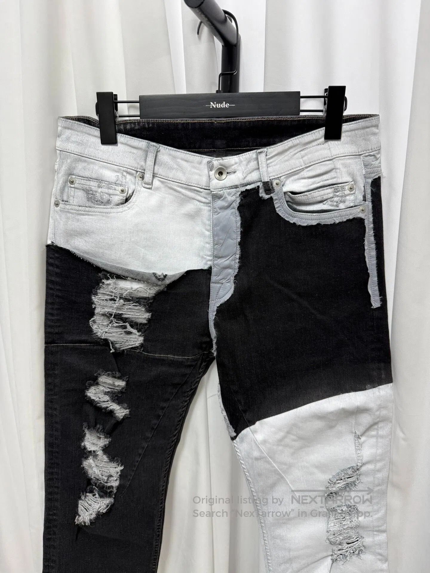 Rick Owens Rick Owens Patchwork Denim Pants. Size US 32 / EU 48 - 2 Thumbnail
