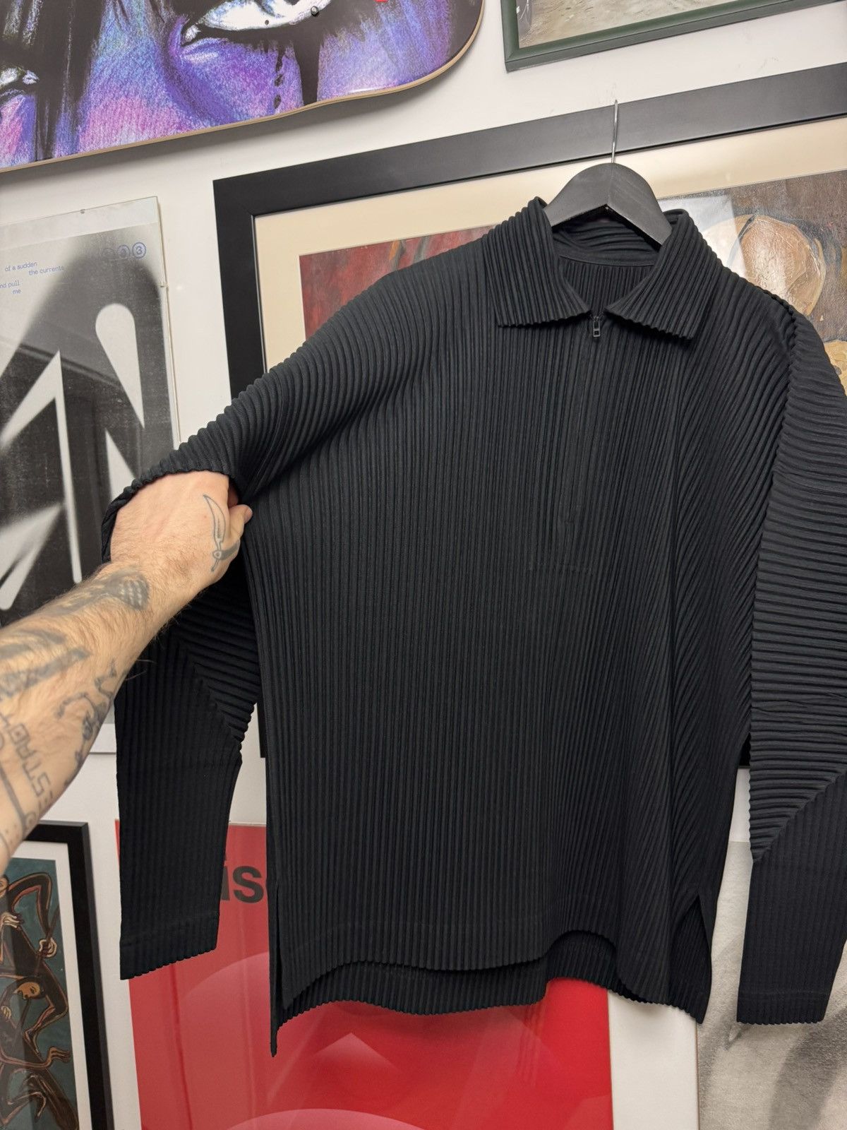 Issey Miyake Homme Plisse Issey Miyake Polo 1/4 Zip Longsleeve Japanese Size US L / EU 52-54 / 3 - 3 Thumbnail