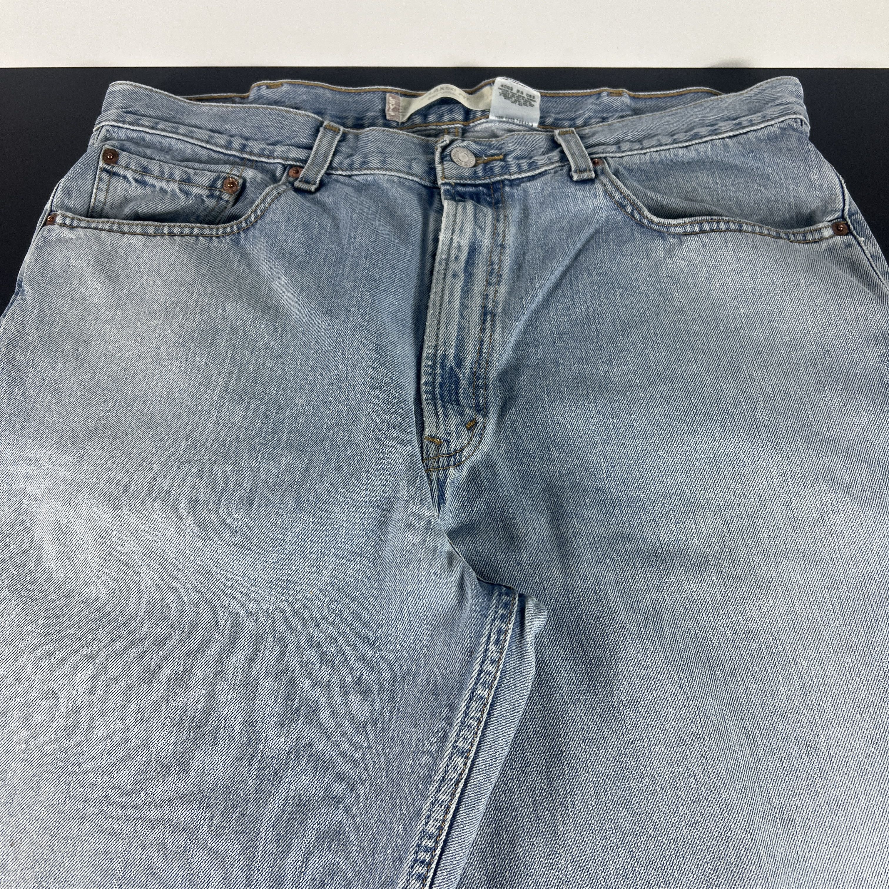 Levi's × Vintage Y2K Levi's Jean 550 Relaxed Straight Light Blue Cotton Denim Size US 37 - 5 Thumbnail