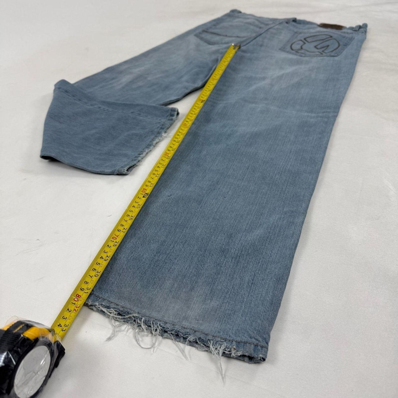 Ecko Unltd. × JNCO × Vintage Vintage y2k archive rare faded distressed baggy skater jeans Size US 36 / EU 52 - 3 Thumbnail