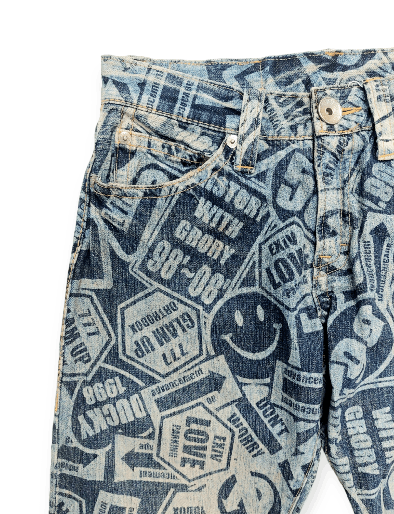 Co & Lu All Over Print Smiley Art Inspired by Kapital