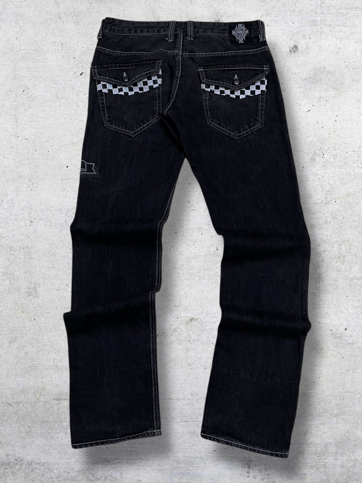 Hysteric Glamour VINTAGE SKULL PUNK ‘BREAK TO THE WALL’ JAPAN WILD LIFE DENIM Size US 31 - 9 Thumbnail