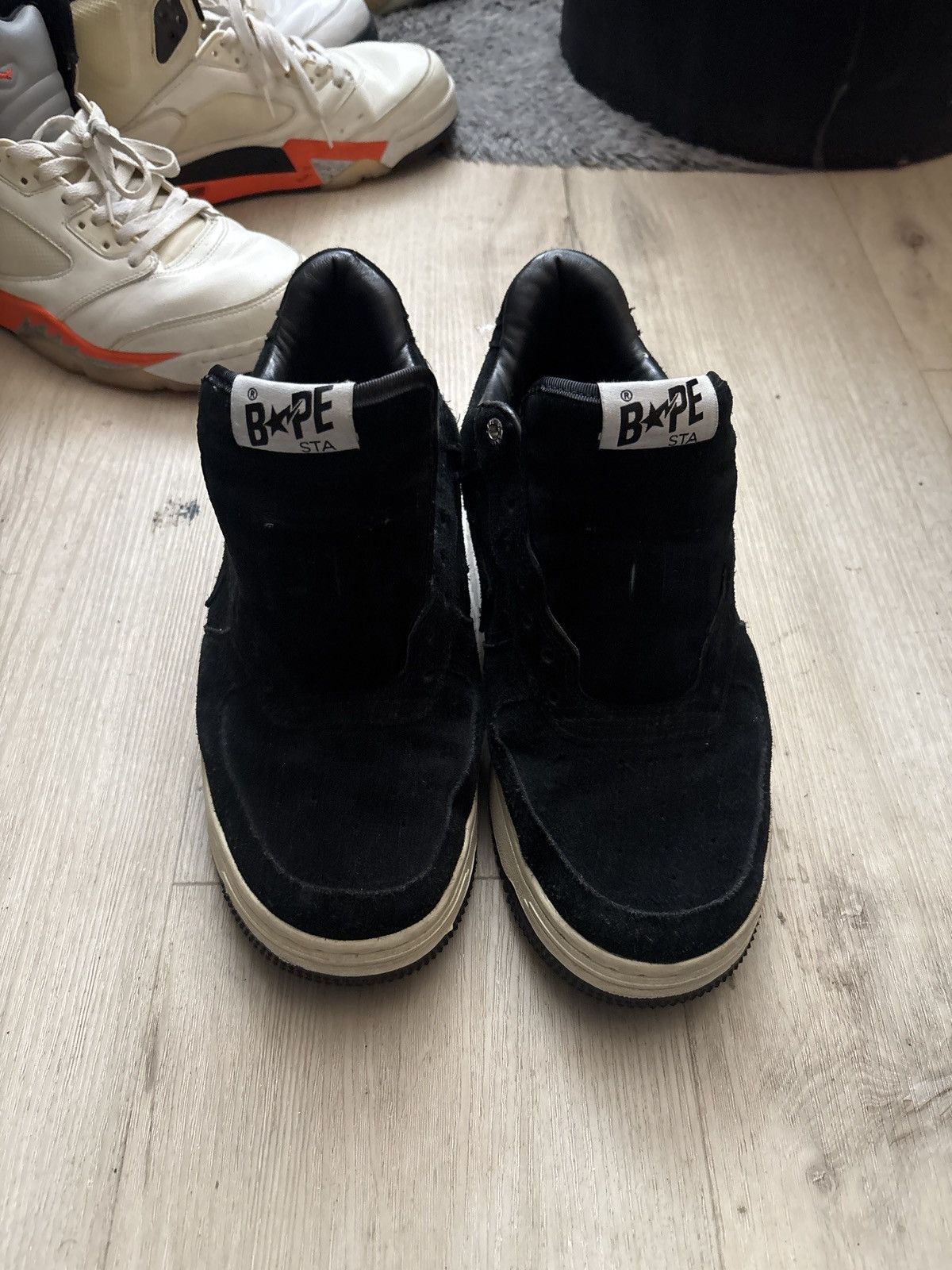 Bape Black suede bapestas Size US 11 / EU 44 - 4 Thumbnail