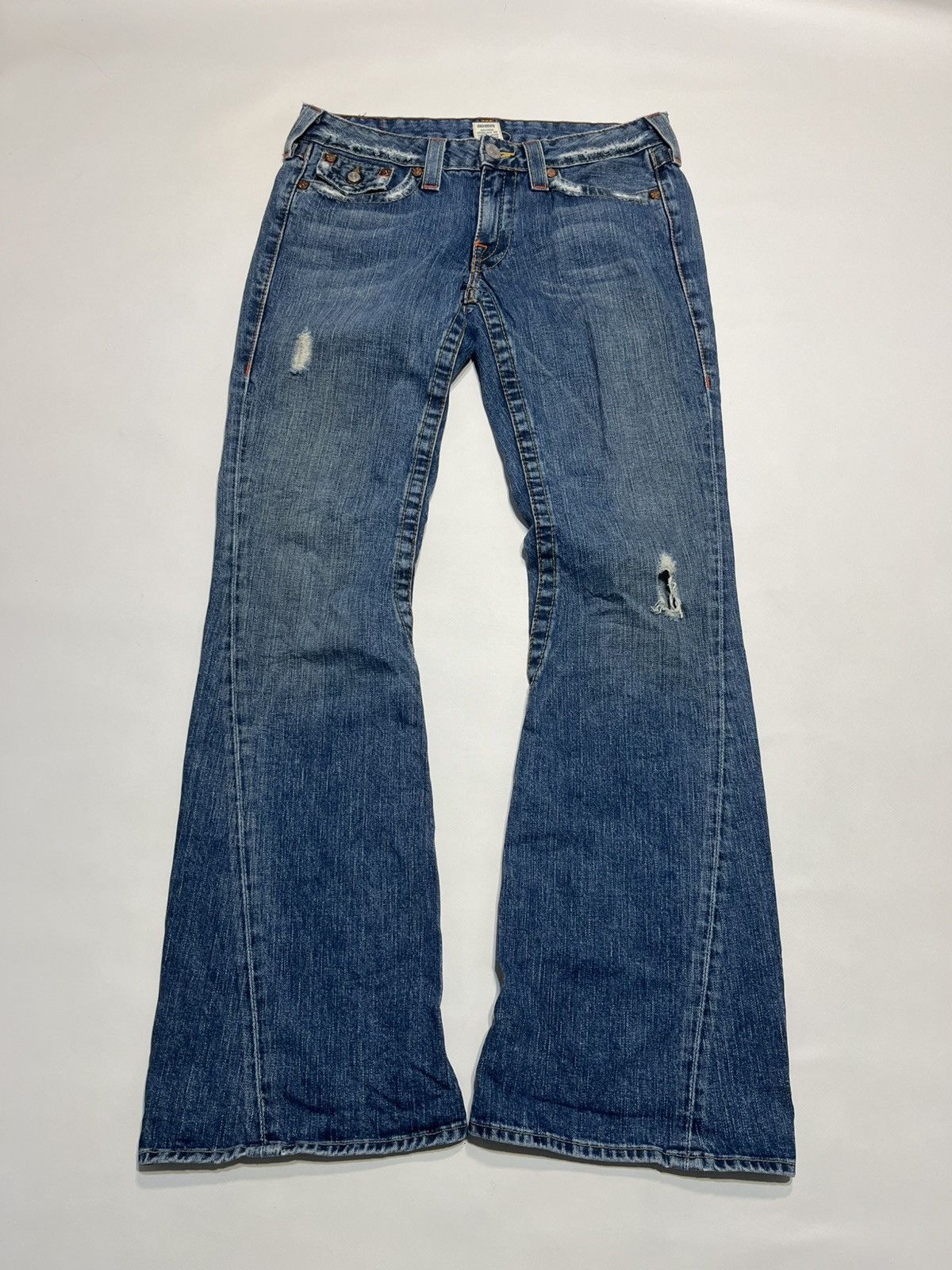 True Religion Vintage Rare True Religion Flared Jeans Size 30" / US 8 / IT 44 - 2 Thumbnail