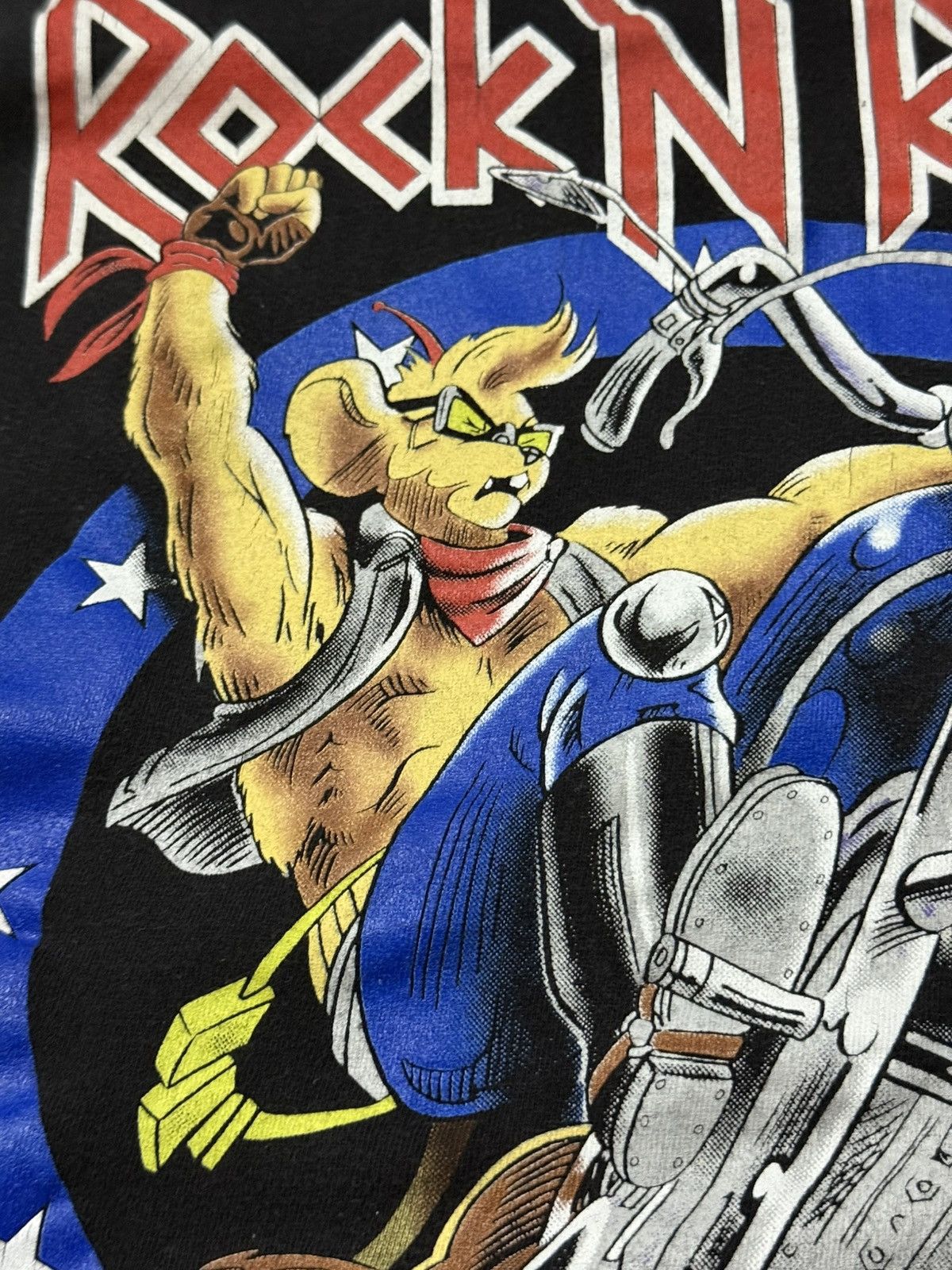 Vintage Vintage 90s Biker Mice from Mars Rock N Ride T Shirt Size US M / EU 48-50 / 2 - 2 Thumbnail