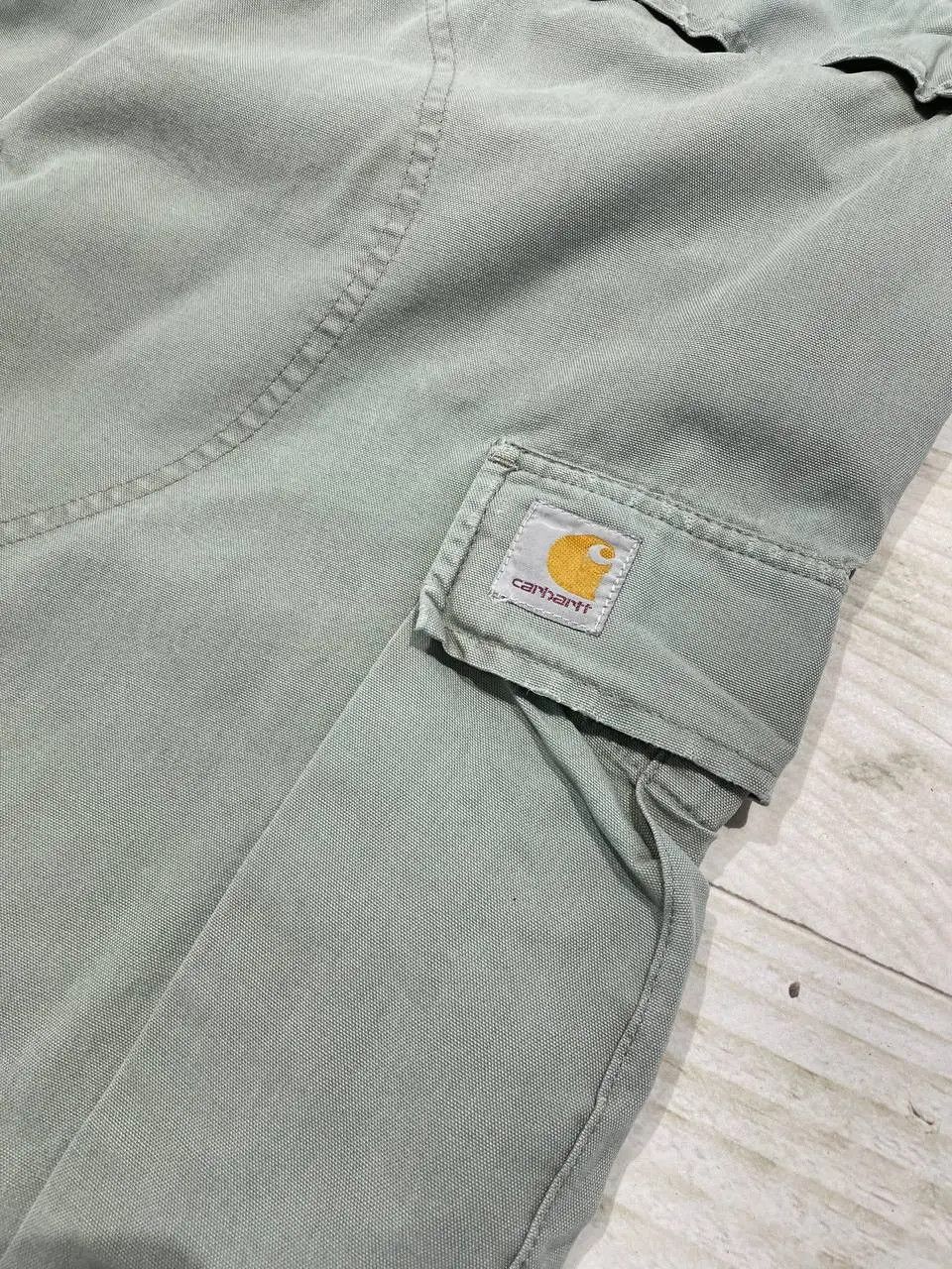 Carhartt Vintage Carhartt Cargo Pants 90s Distrissed Grey Size US 32 / EU 48 - 24 Thumbnail