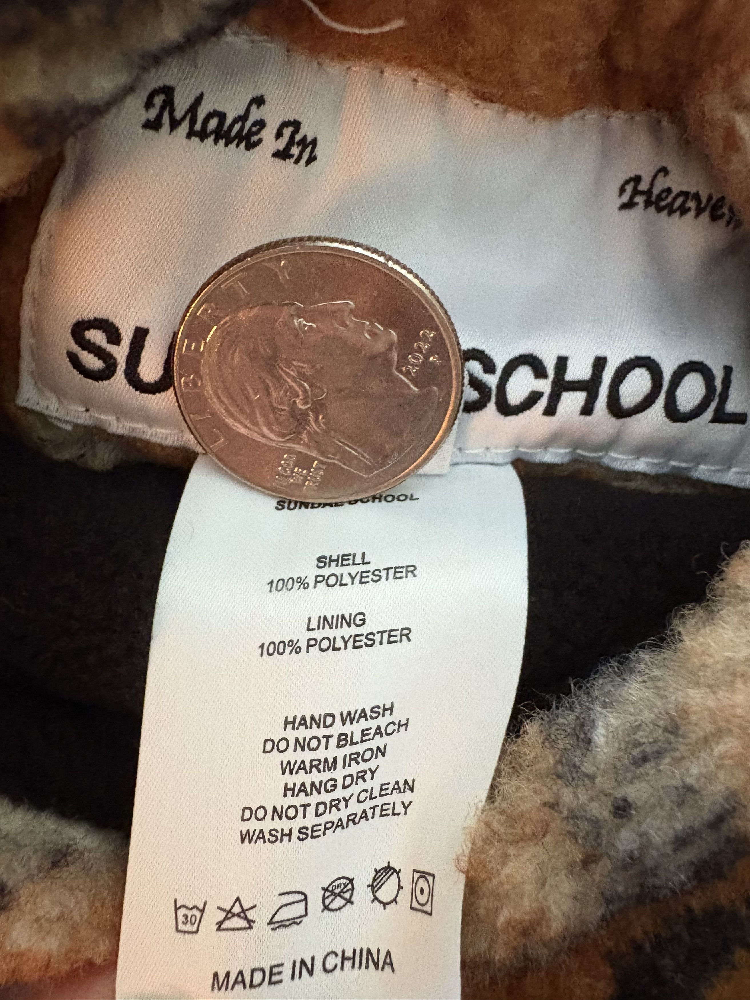 Sundae School Sundae School Tiger Reversible Fleece Jacket (Unisex) Size S Size US S / EU 44-46 / 1 - 6 Thumbnail