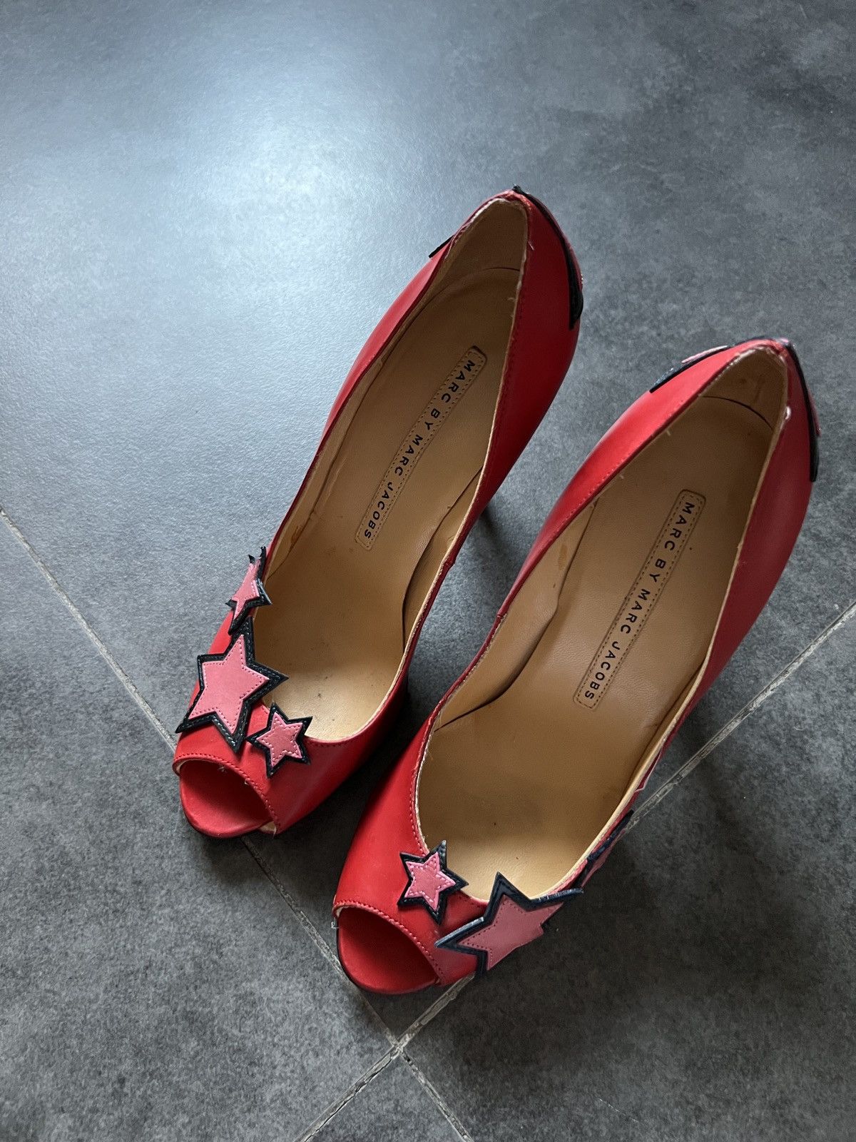 Marc by Marc Jacobs × Vintage Louis Vuitton style Marc Jacobs vintage stars heels Size US 6.5 / IT 36.5 - 3 Thumbnail