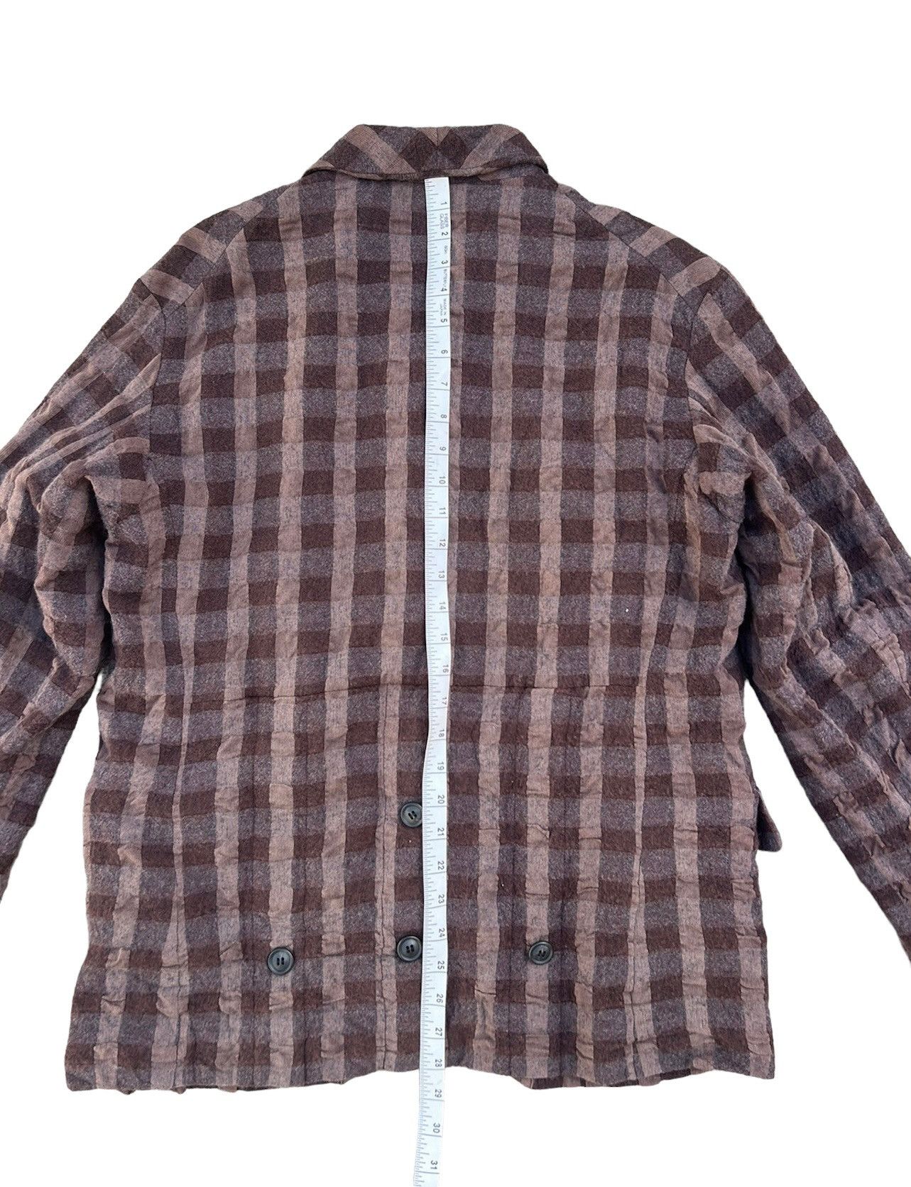 PPFM Vintage PPFM Seersucker Checks Wool Tactical Coat Jacket Size US M / EU 48-50 / 2 - 6 Thumbnail