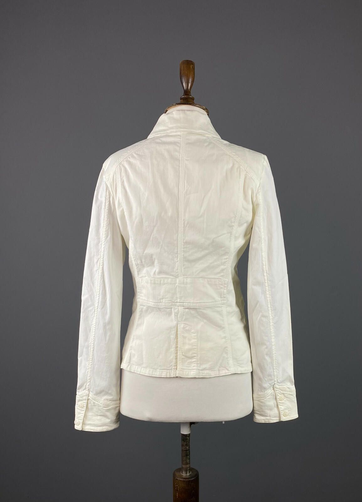 Woolrich Woolen Mills Ladies Woolrich White Cotton Blazer Jacket Size L Size L / US 10 / IT 46 - 5 Thumbnail