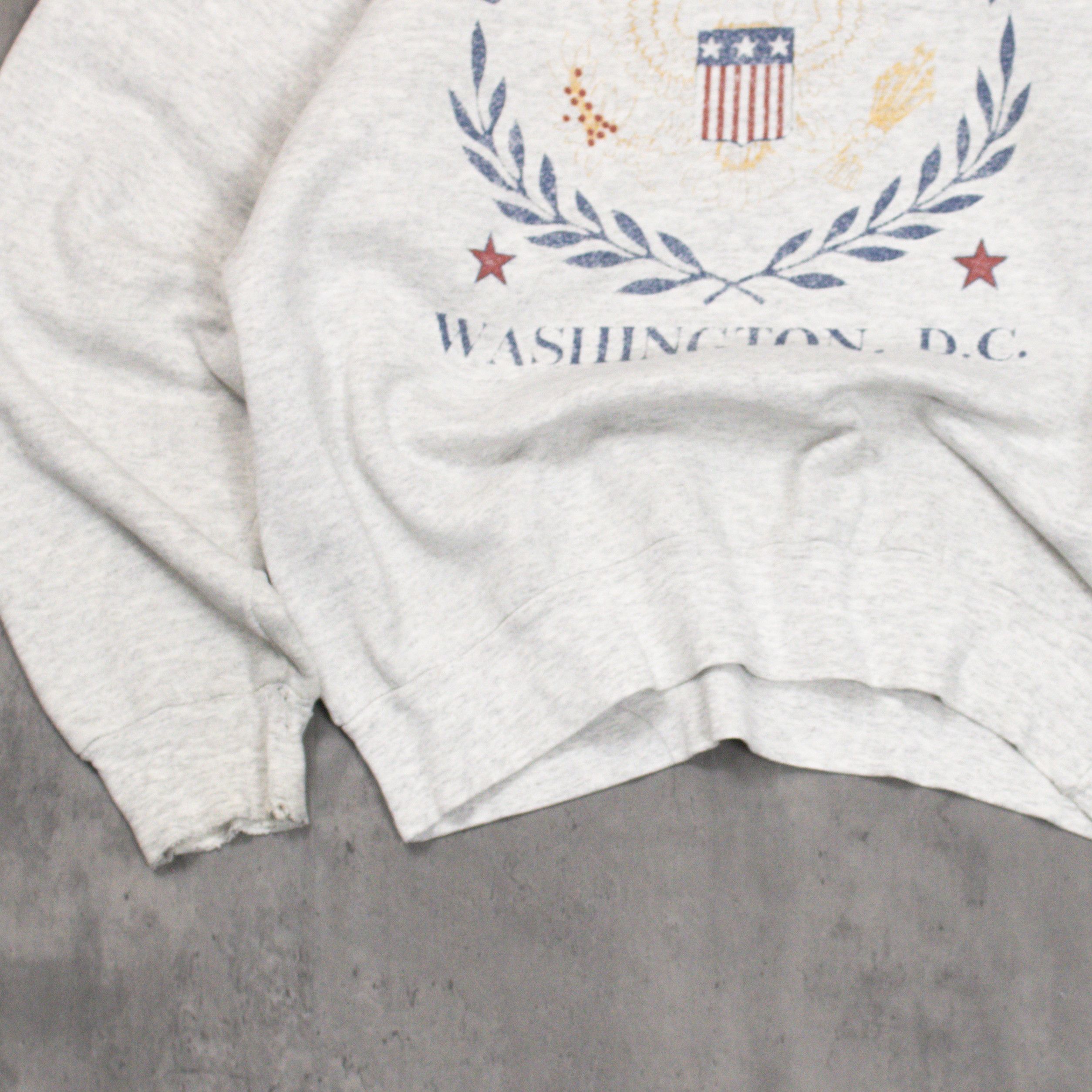Vintage Vintage 90's USA Washington Heather Grey Crewneck Sweater Size US M / EU 48-50 / 2 - 5 Thumbnail