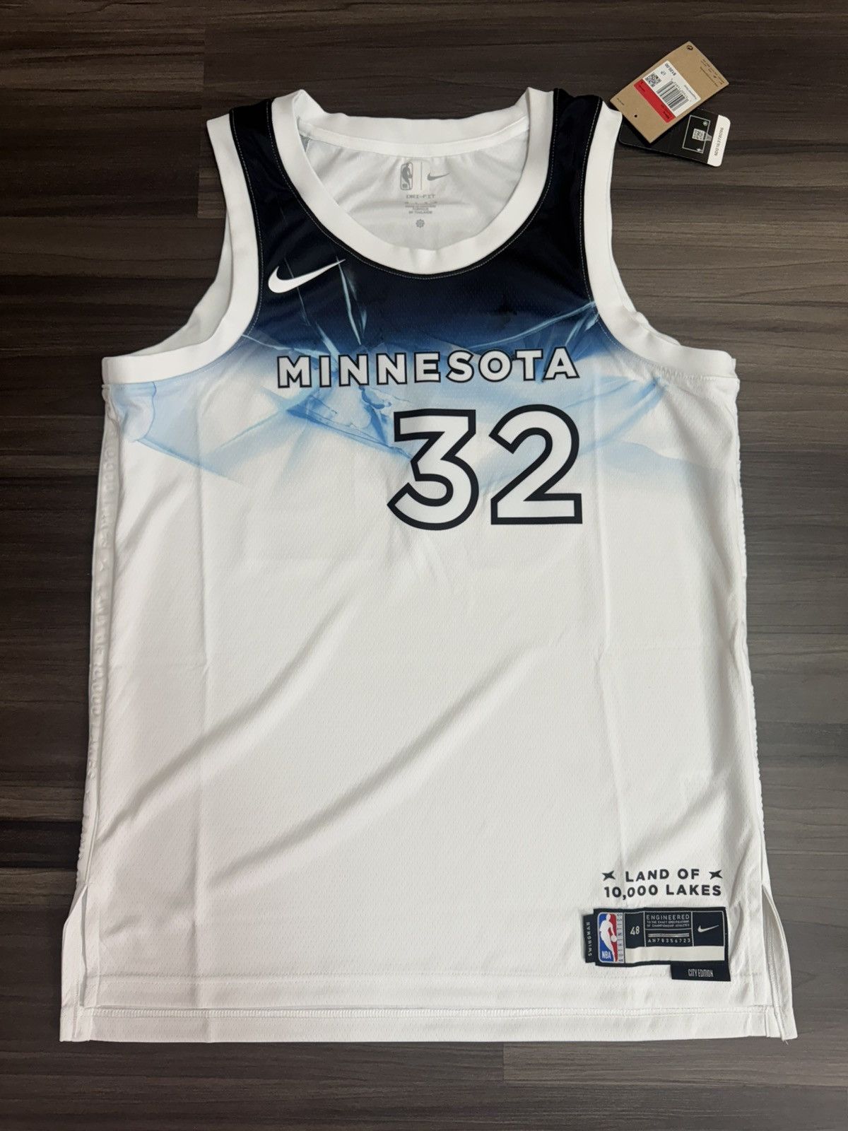 Nike Timberwolves Karl-Anthony Towns ‘24 City Edition Jersey Size US L / EU 52-54 / 3 - 1 Thumbnail
