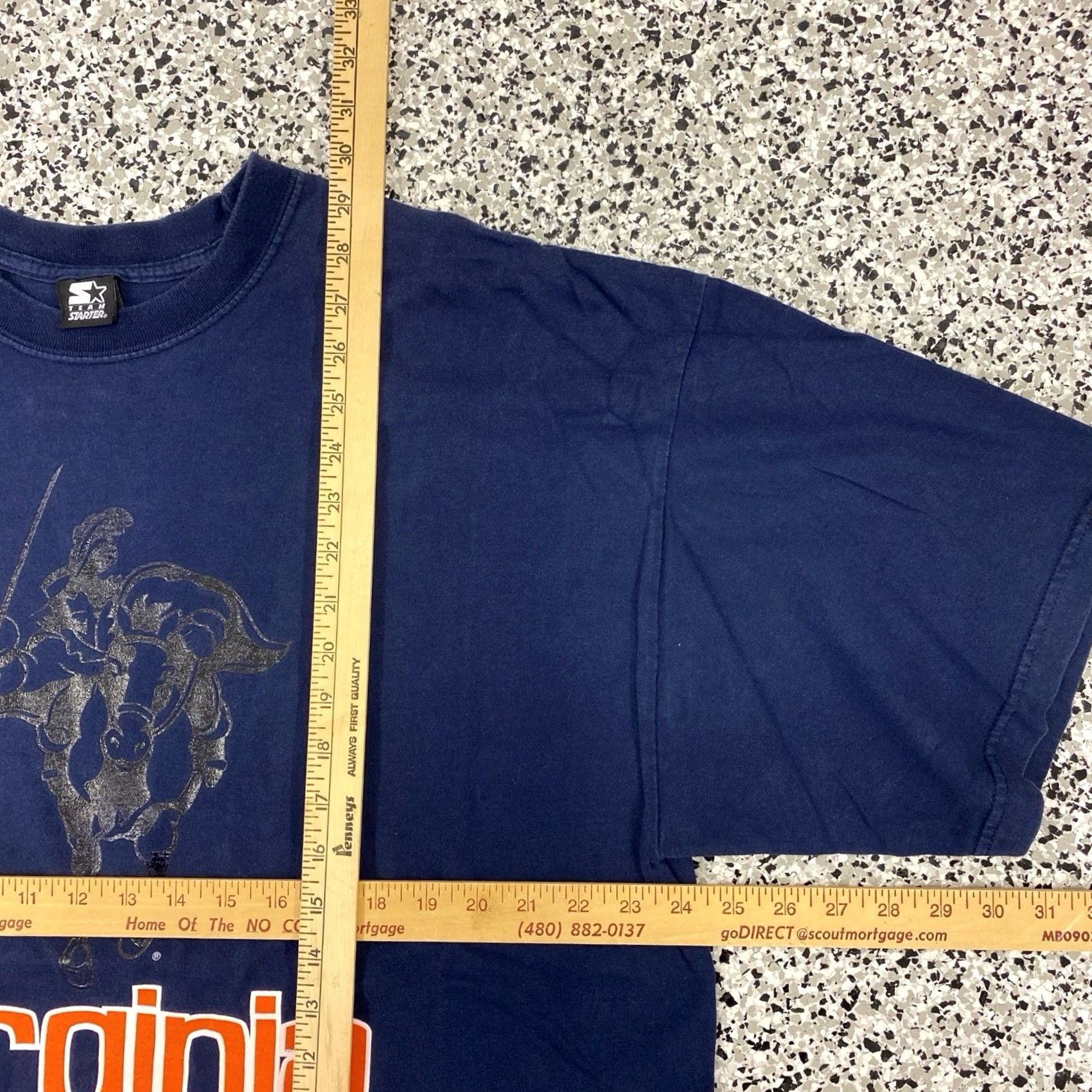 Starter VINTAGE Starter T-Shirt Cavaliers University Virginia UVA Y2K Long Sleeve 2XL Blue Cotton Unisex Adults Mens Womens Size US XXL / EU 58 / 5 - 3 Thumbnail