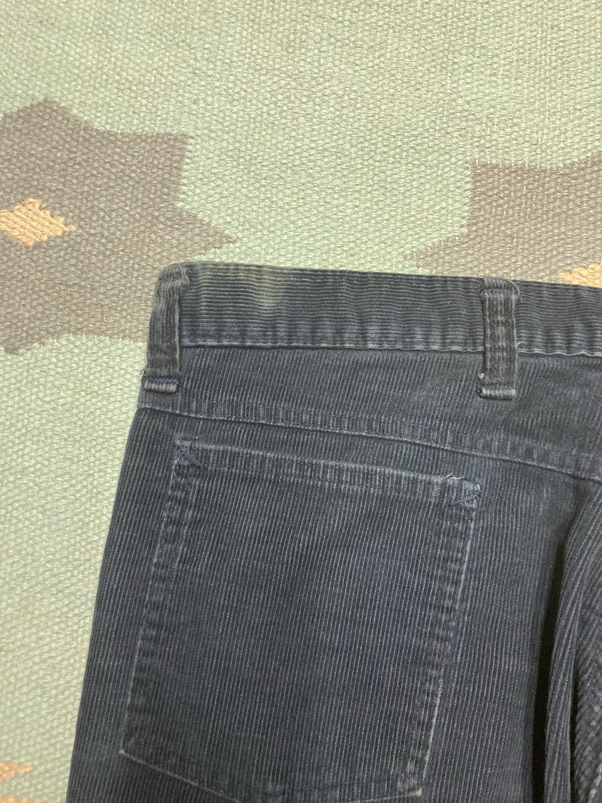 Vintage Vintage 70s corduroy pants bootcut navy blue talon zip 35x31 Size US 35 - 8 Thumbnail