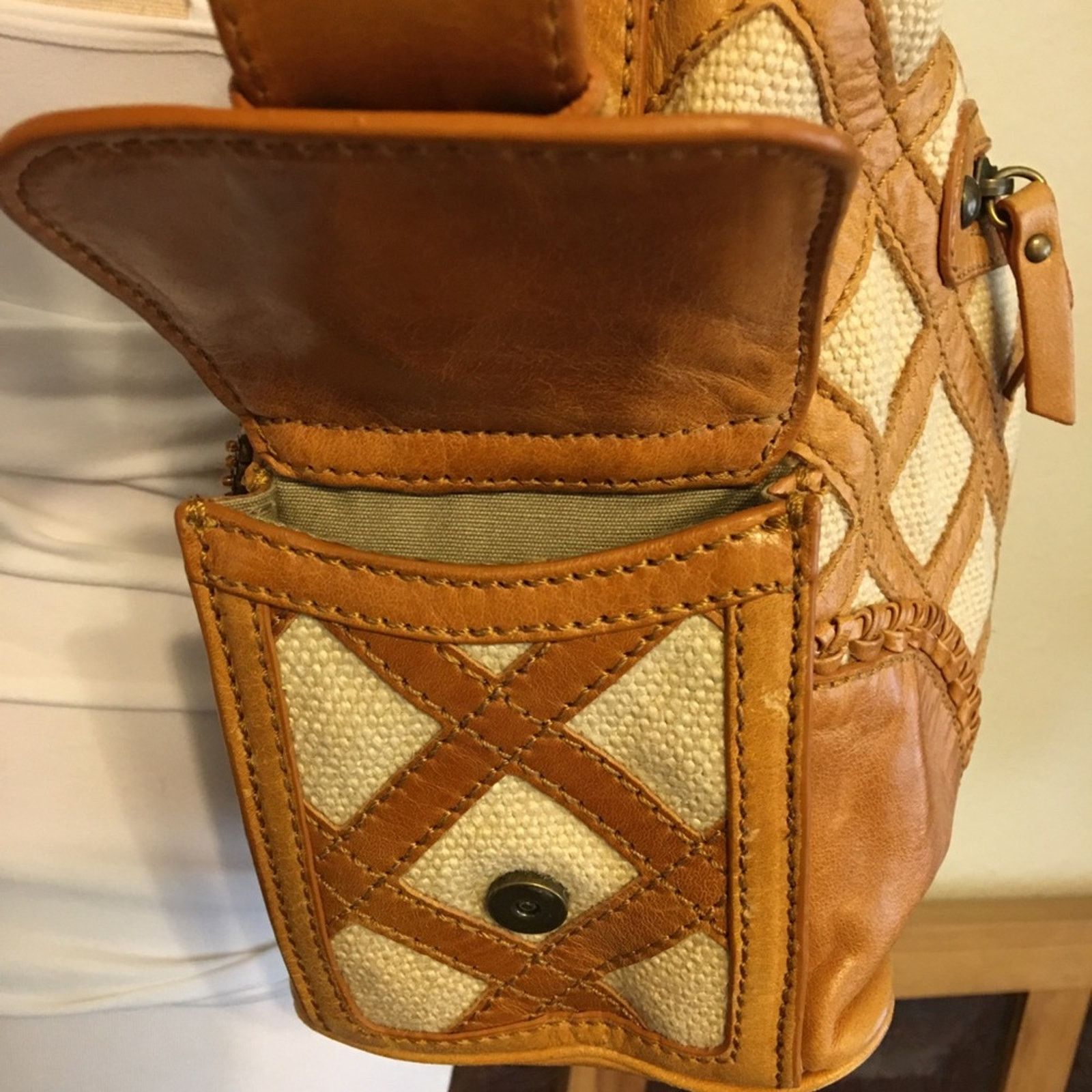 Vintage Vintage Isabella Fiore lattice leather beaded bag Size ONE SIZE - 6 Thumbnail