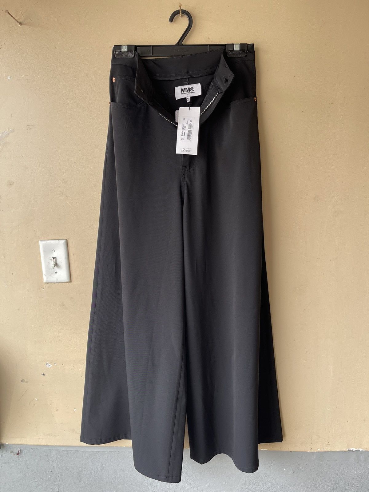 Designer × Maison Margiela Maison margiela mm6 women’s wide leg trousers Size 26" / US 2 / IT 38 - 9 Thumbnail