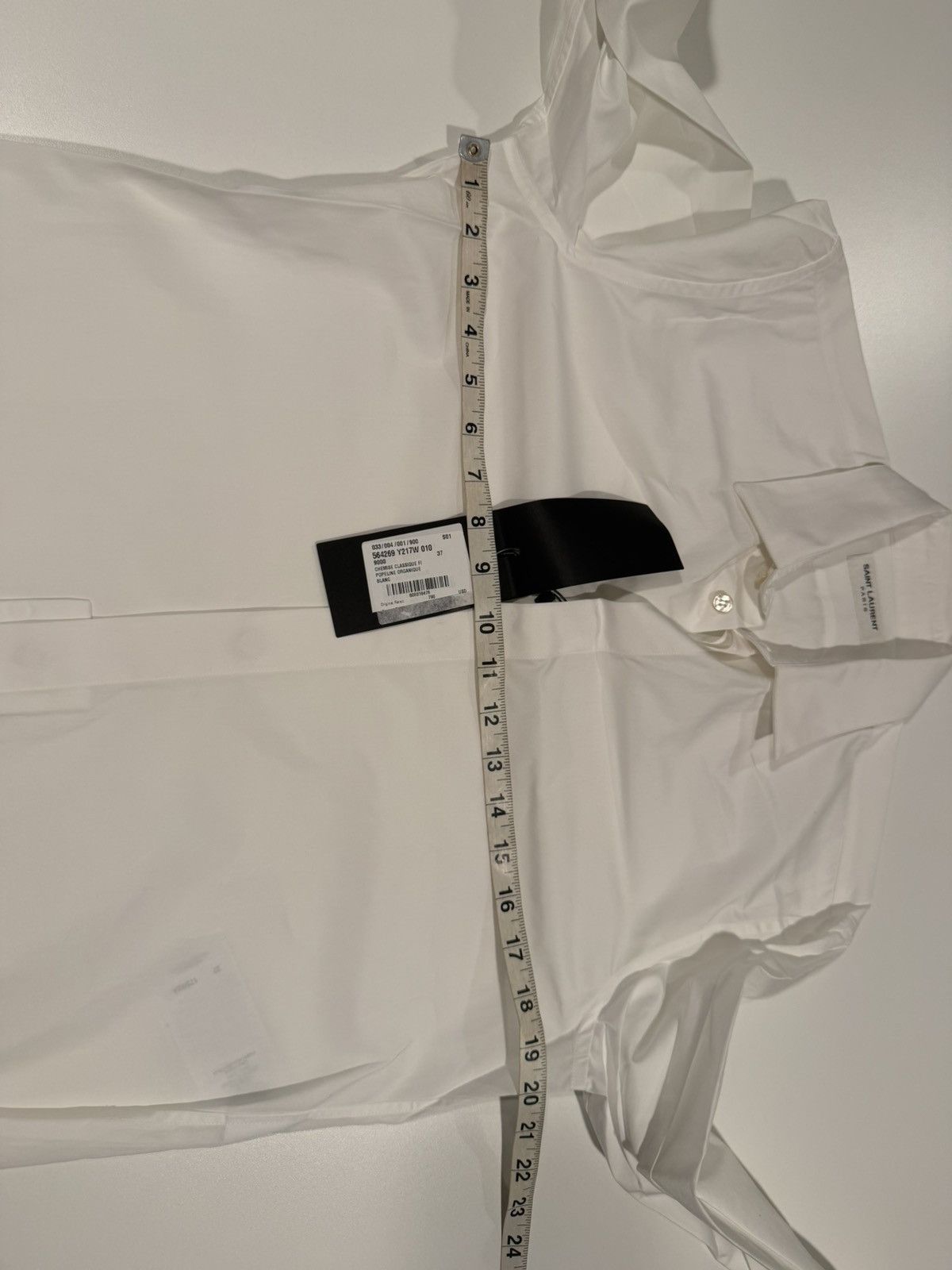 Saint Laurent Paris Saint Laurent mens dress shirt 37/14.5. $790 Size US S / EU 44-46 / 1 - 4 Thumbnail