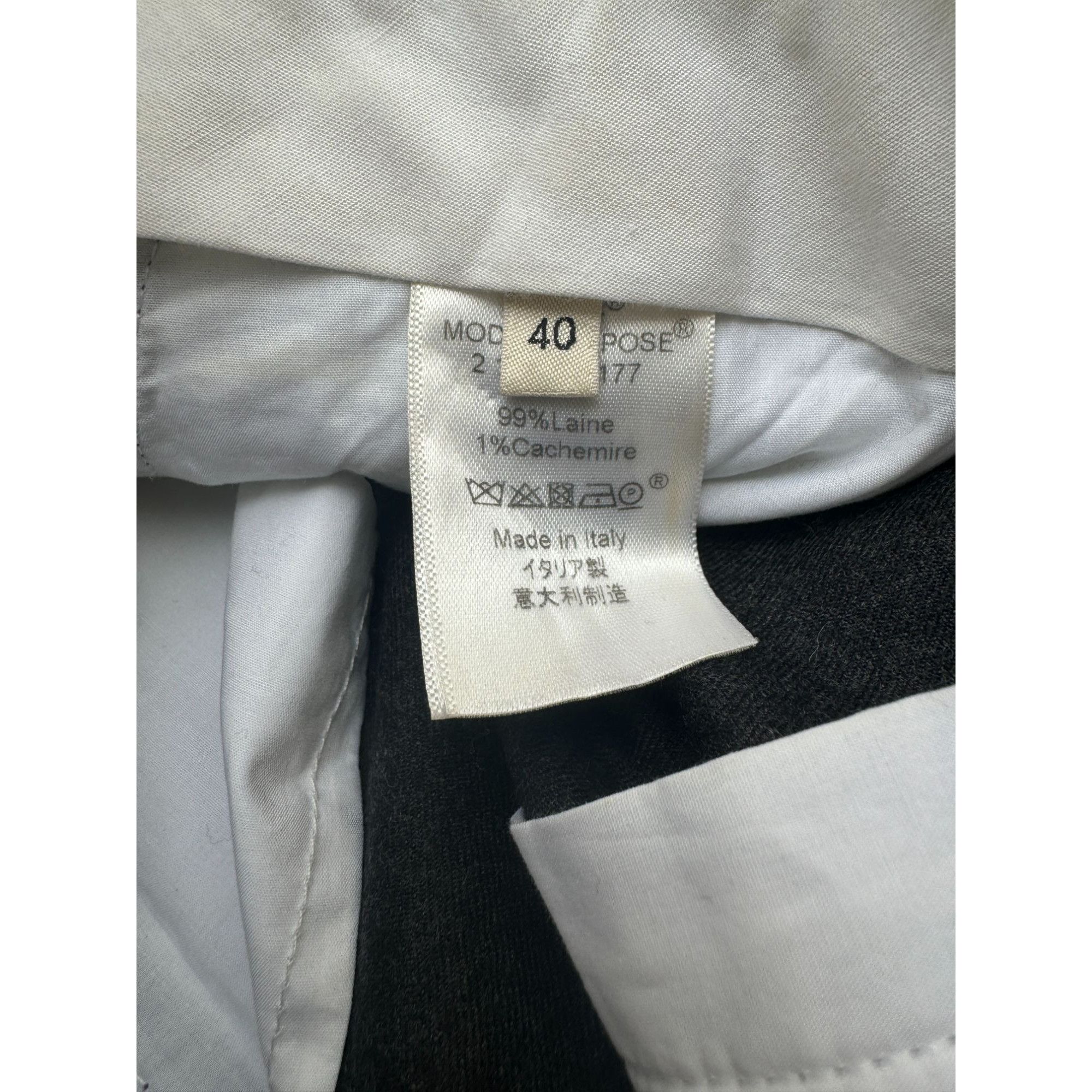 Celine By Phoebe Philo Grey Wool Cashmere Wide Pants Size 32" / US 10 / IT 46 - 5 Thumbnail