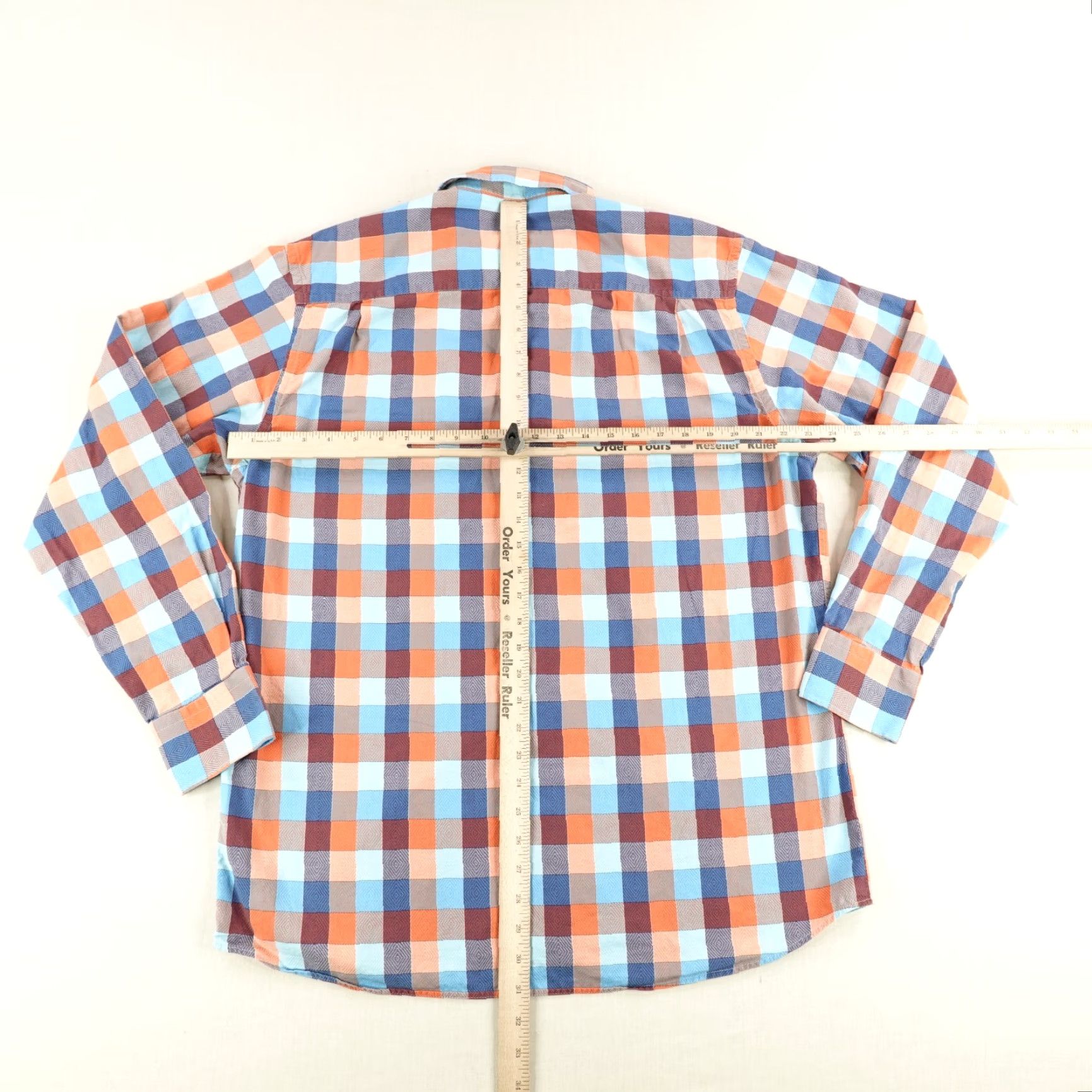Luchiano Visconti VINTAGE Luchiano Visconti Shirt Mens XL Blue Plaid Button-Up Long Sleeve Cotton Classic Designer Size US XL / EU 56 / 4 - 6 Thumbnail