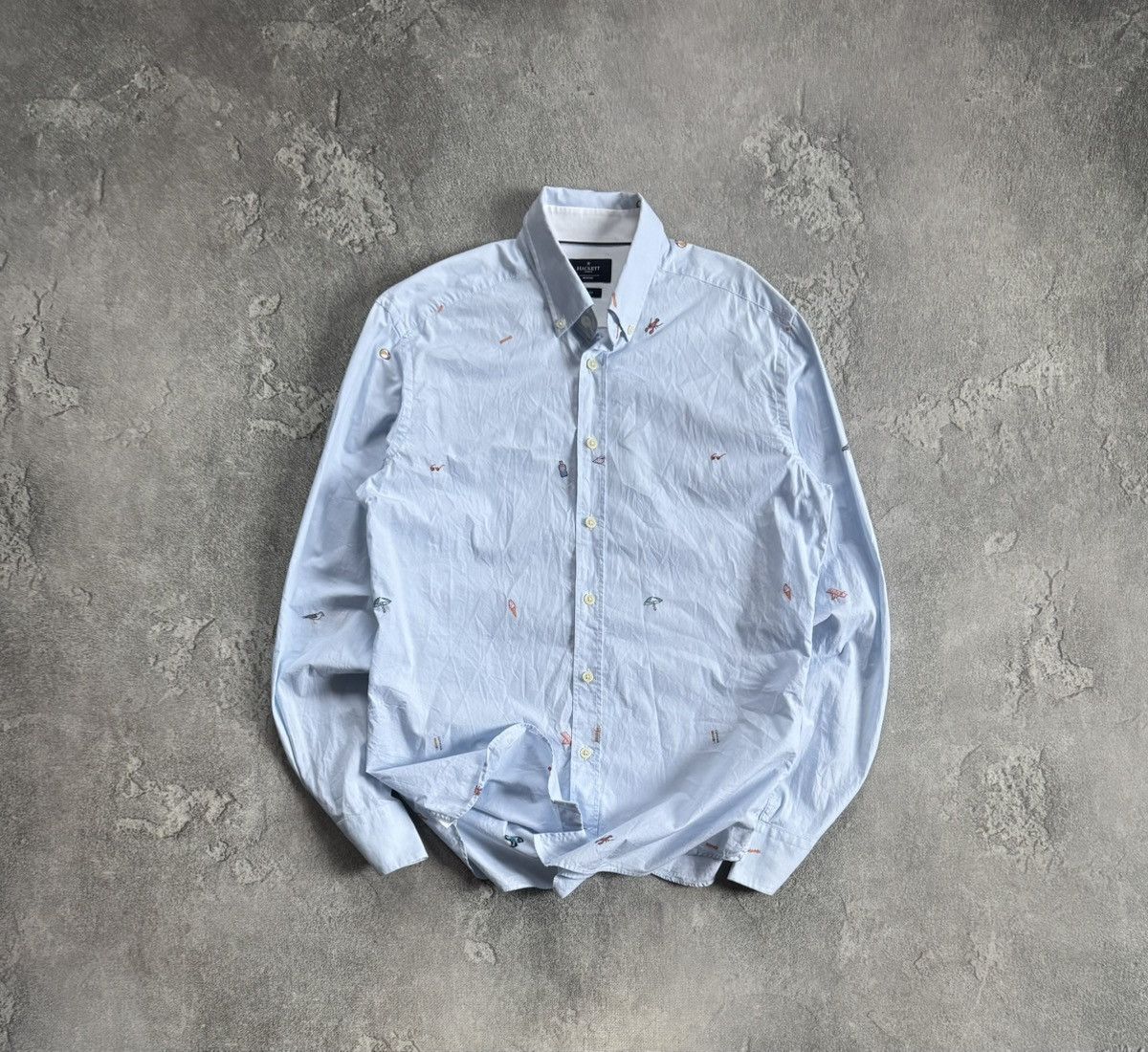 Hackett Hackett London M all printed sailor theme shirt button up Size US M / EU 48-50 / 2 - 1 Thumbnail