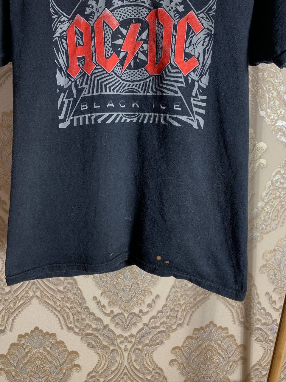 Band Tees VERY RARE AC/DC BLACK ICE ROCK T-SHIRT RETRO METAL Y2K 90s Size US M / EU 48-50 / 2 - 3 Thumbnail
