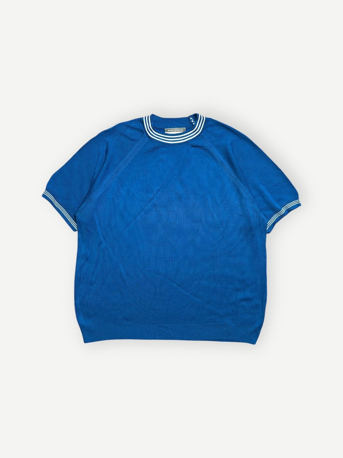 Vintage Vintage 70s Sportswear Short Sleeve Sweater Royal Size US L / EU 52-54 / 3 - 1 Thumbnail